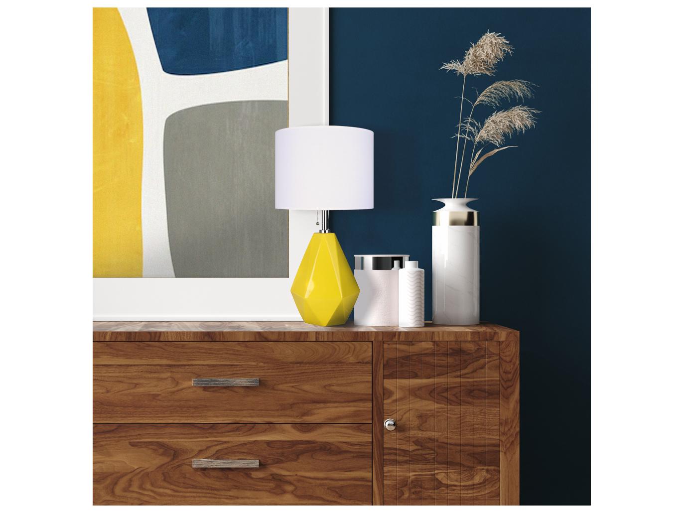 Canarm Persei Yellow Table Lamp