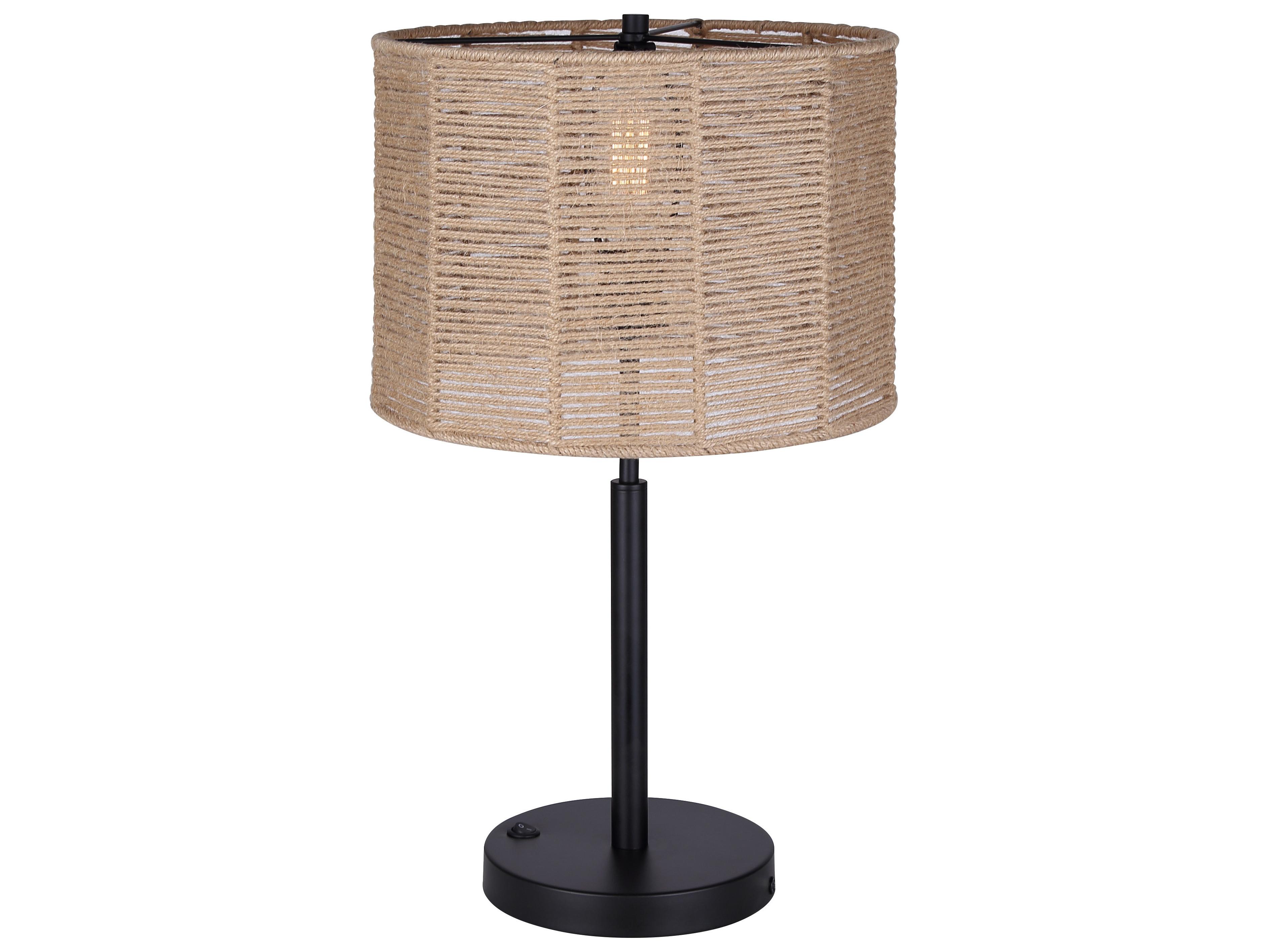Canarm Lano Black Table Lamp