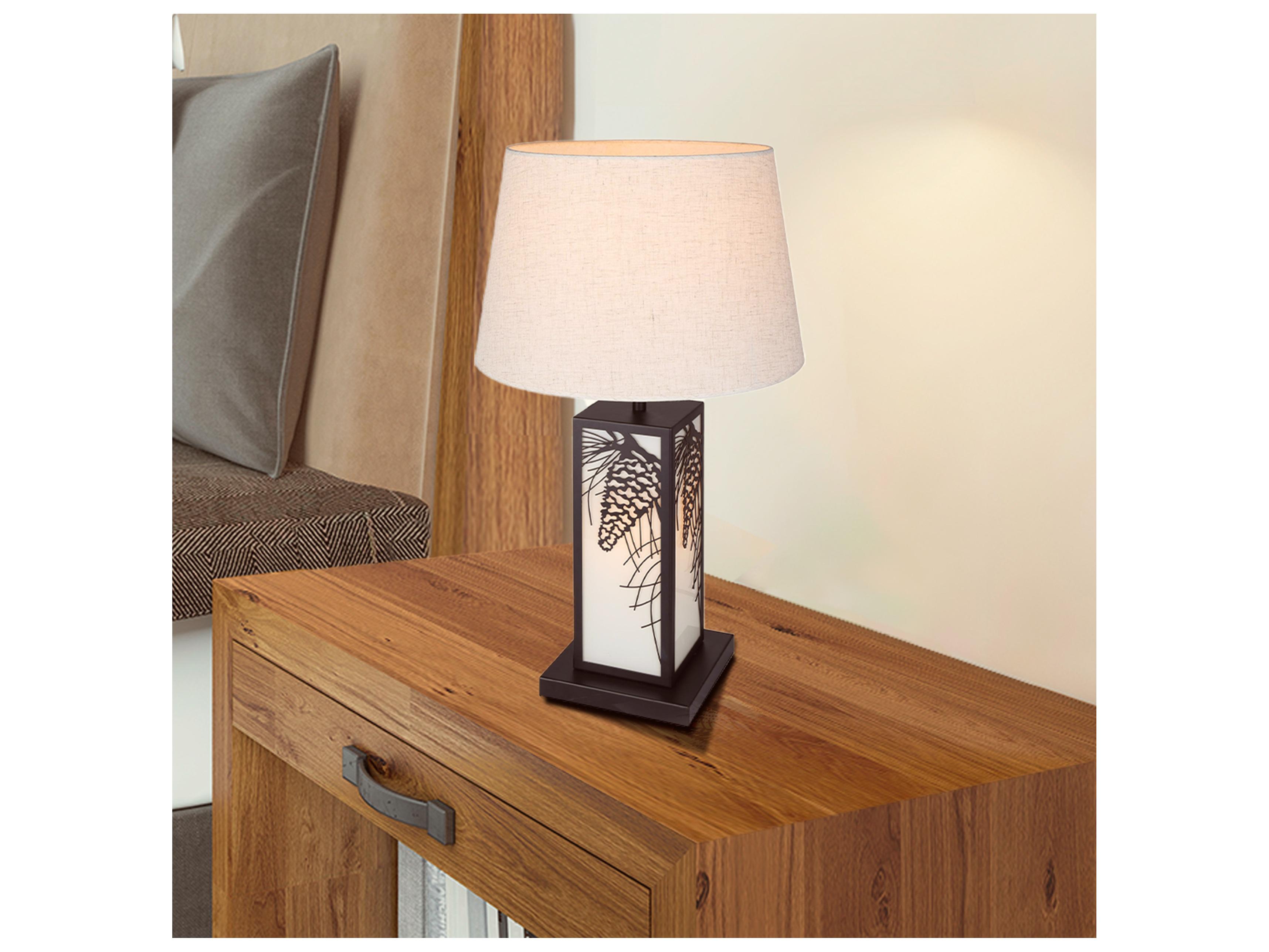Canarm Coy Black Table Lamp