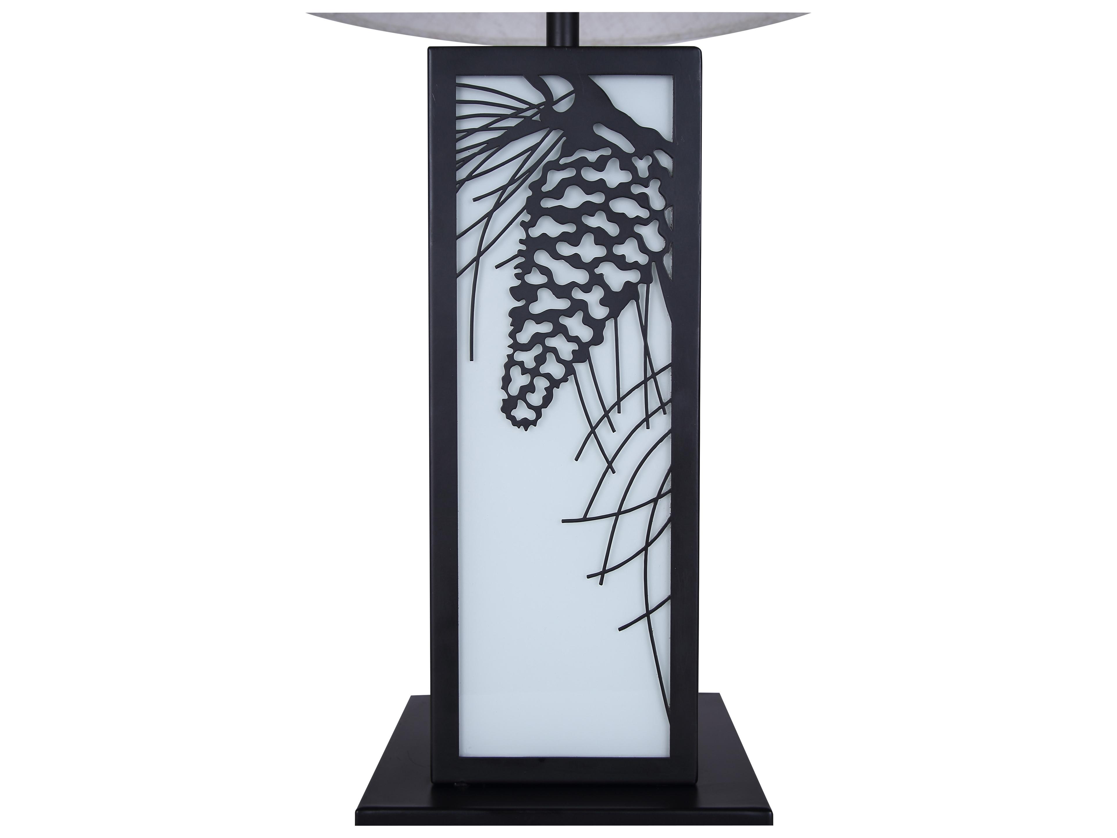 Canarm Coy Black Table Lamp