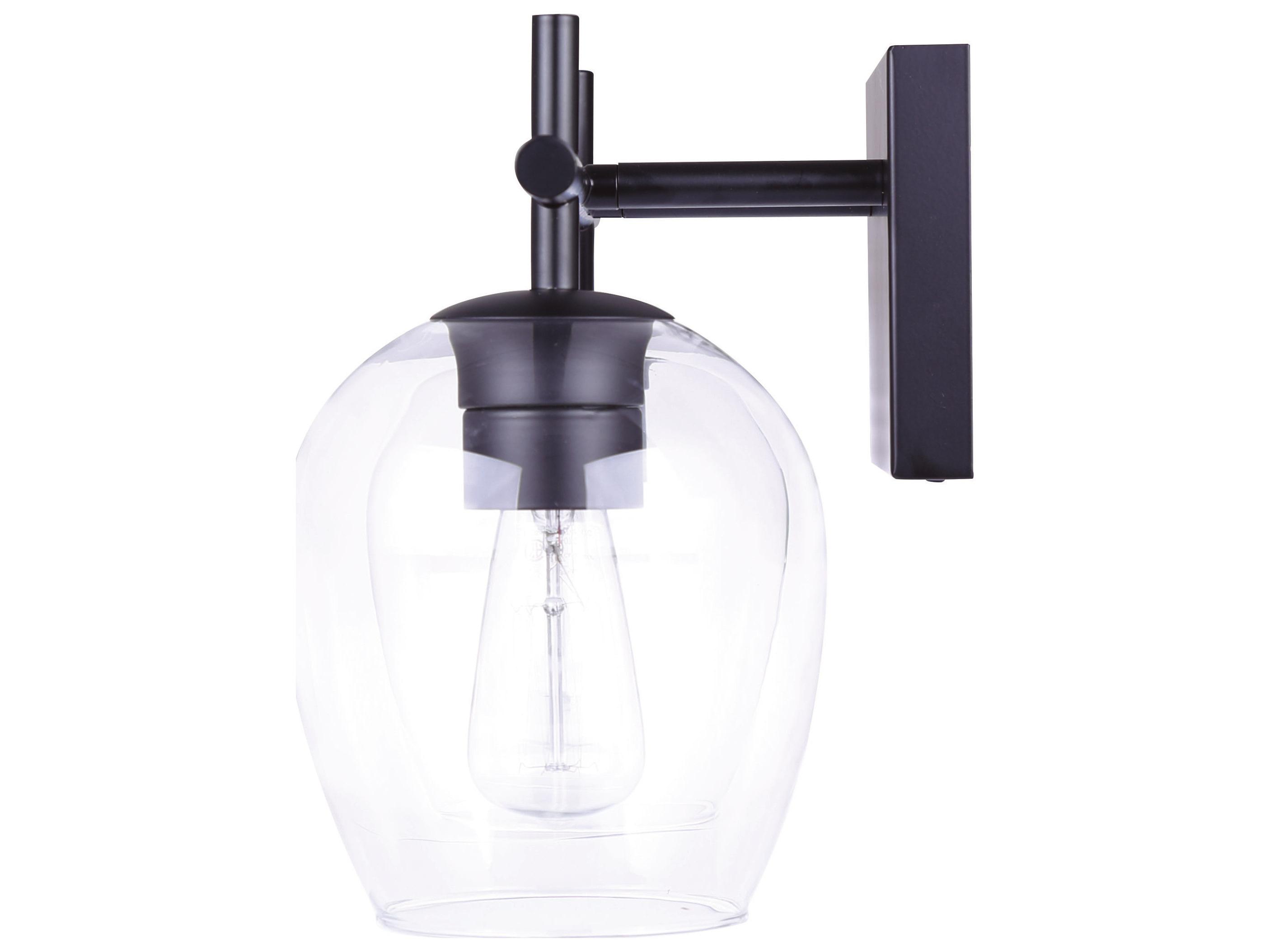 Canarm Cain 2 -light Black Vanity Light