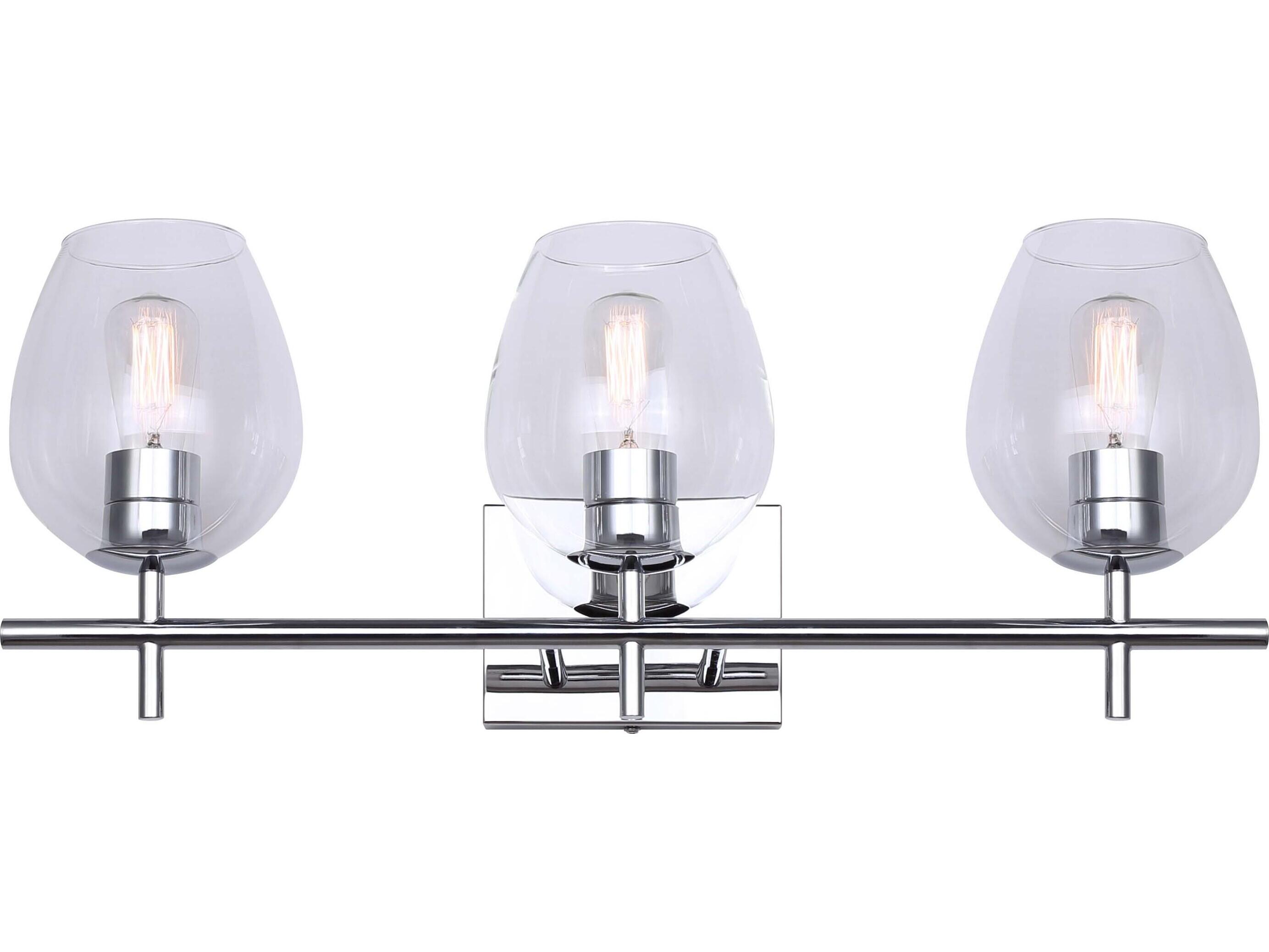 Canarm Cain 3 -light Chrome Vanity Light