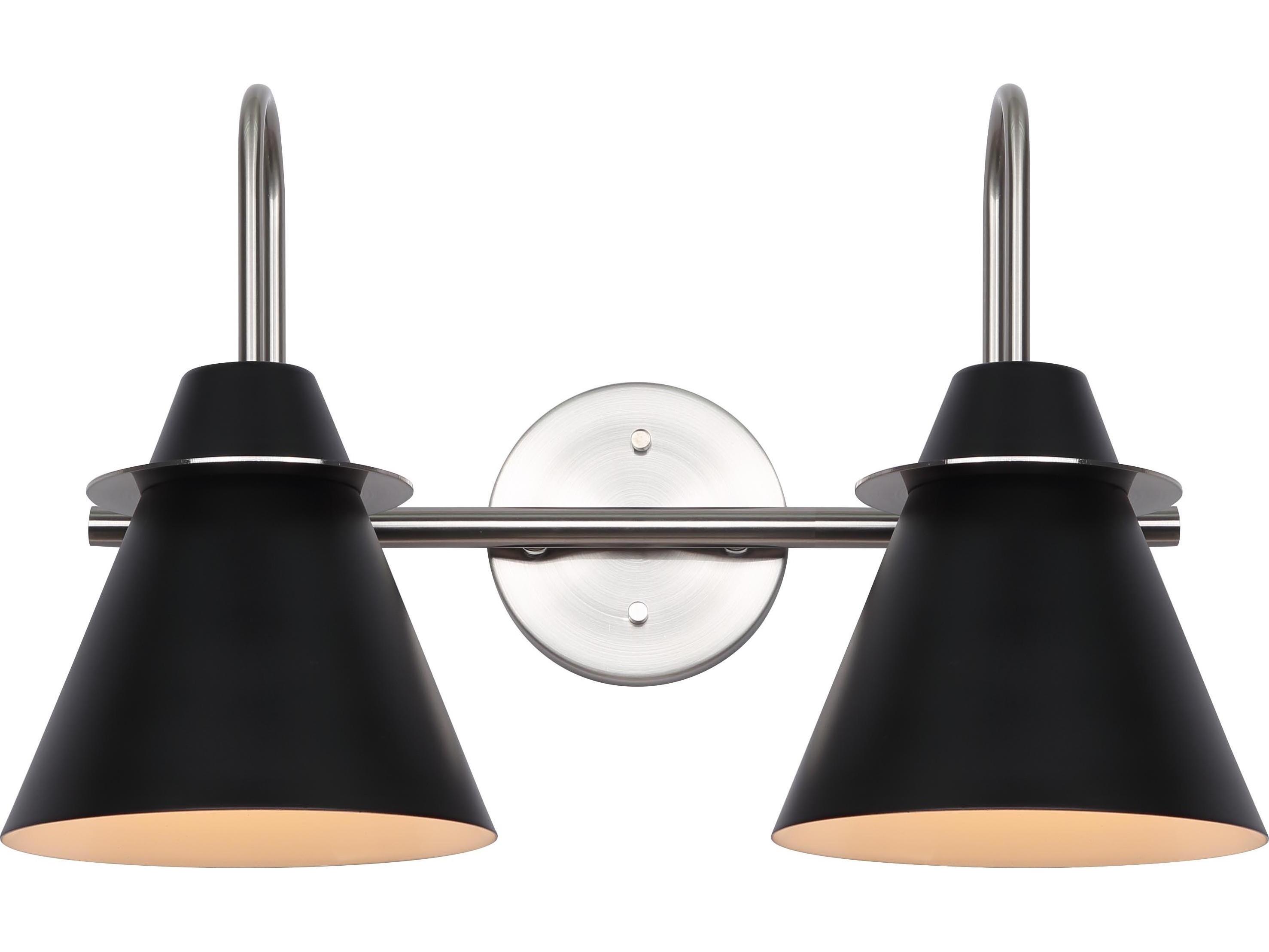 Canarm Talia 2 -light Nickel Vanity Light