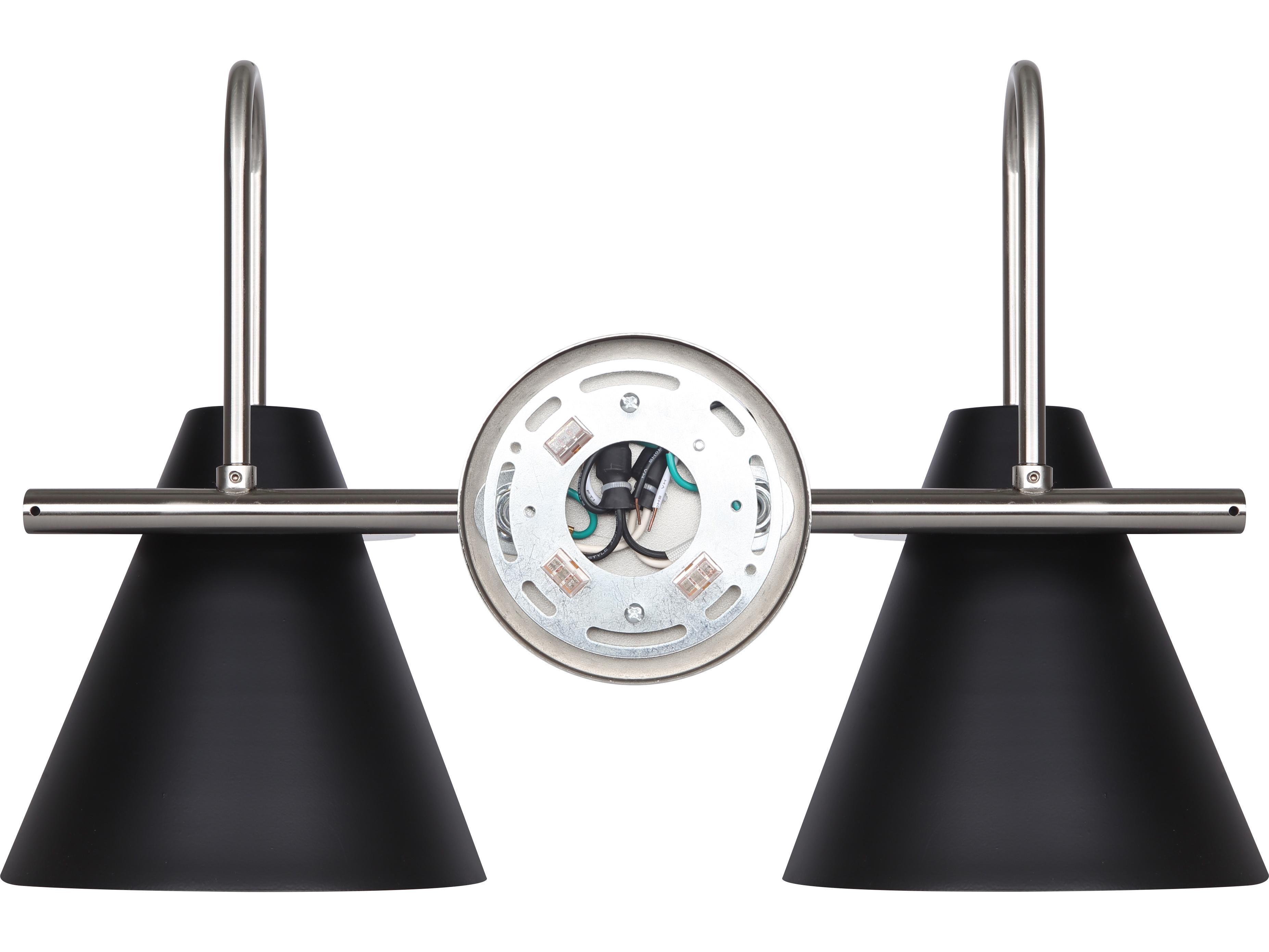 Canarm Talia 2 -light Nickel Vanity Light