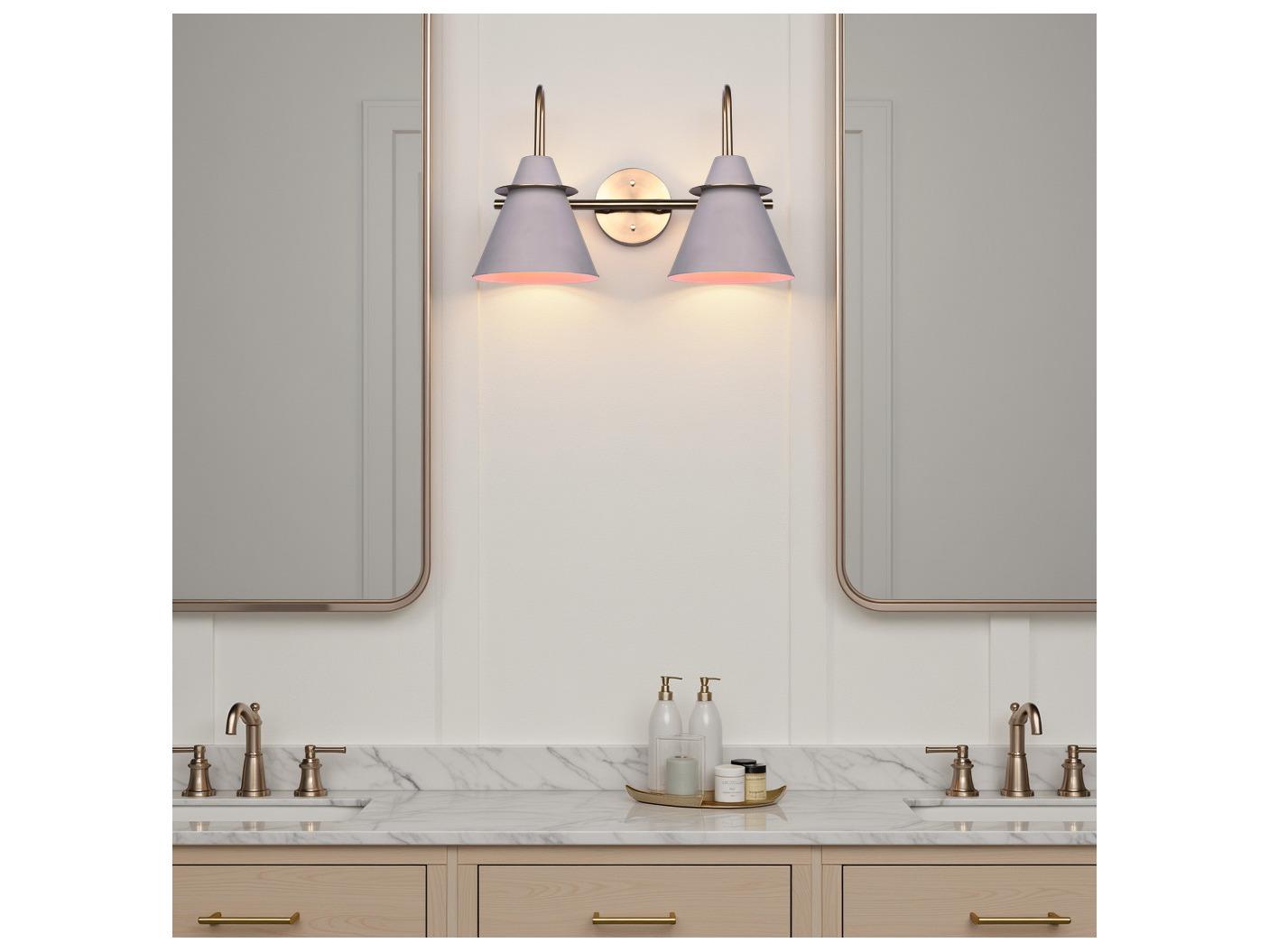Canarm Talia 2 -light Gold Vanity Light