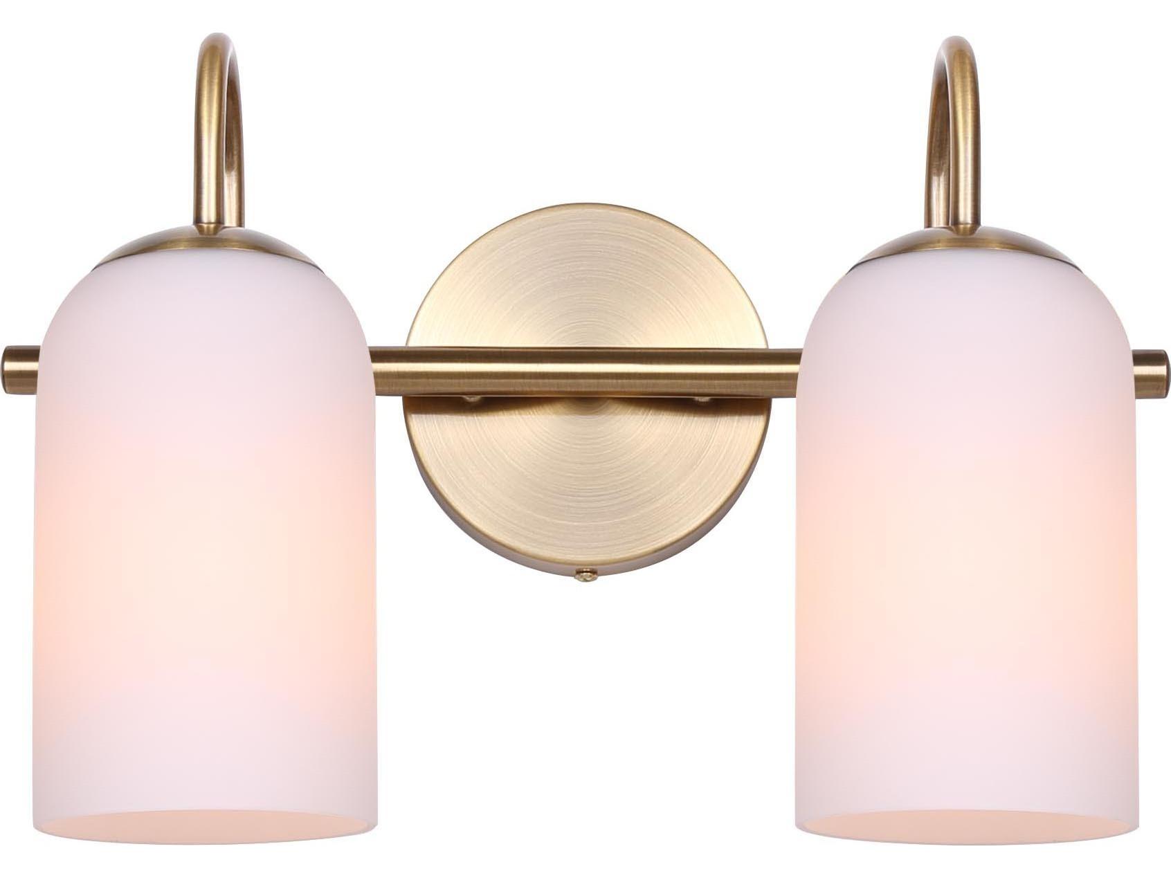 Canarm Novalee 2 -light Gold Vanity Light