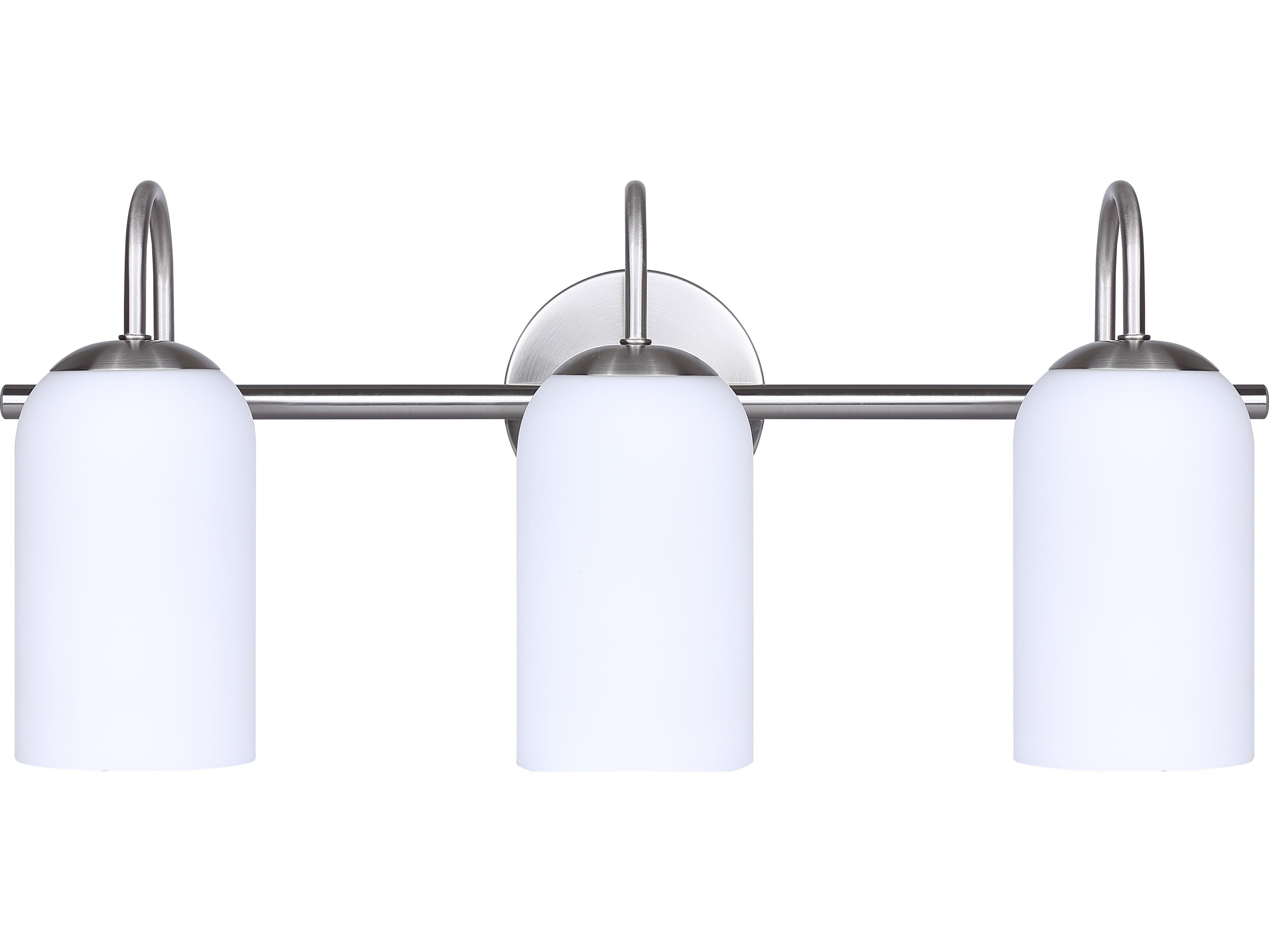 Canarm Novalee 3 -light Nickel Vanity Light