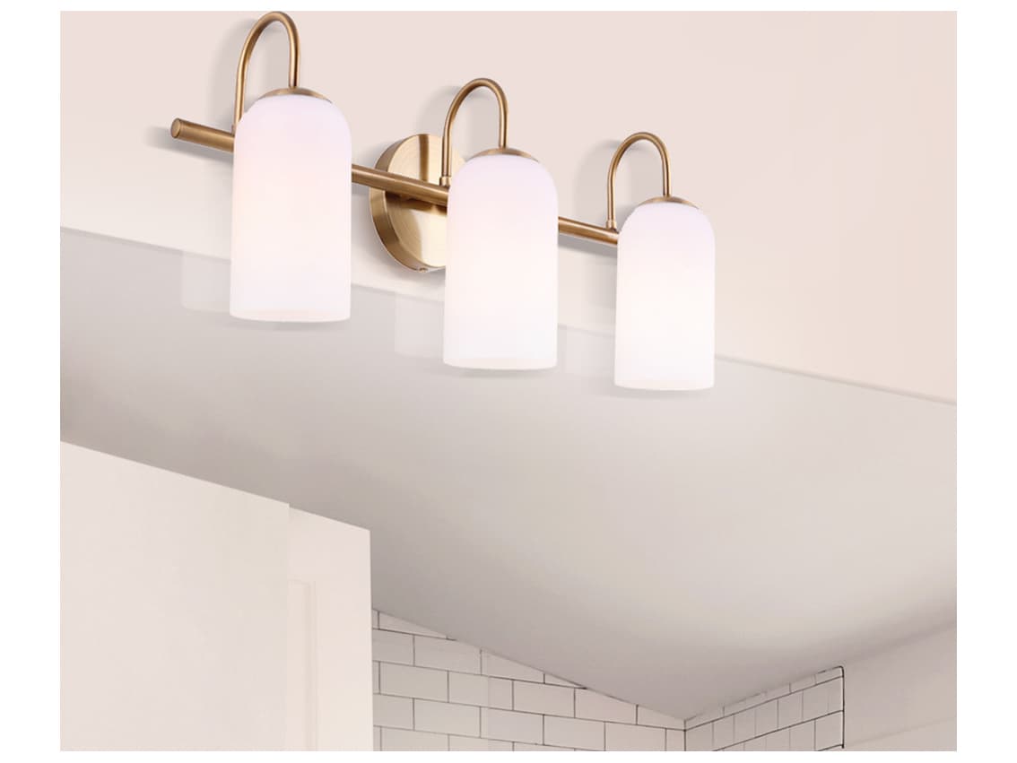 Canarm Novalee 3 -light Gold Vanity Light