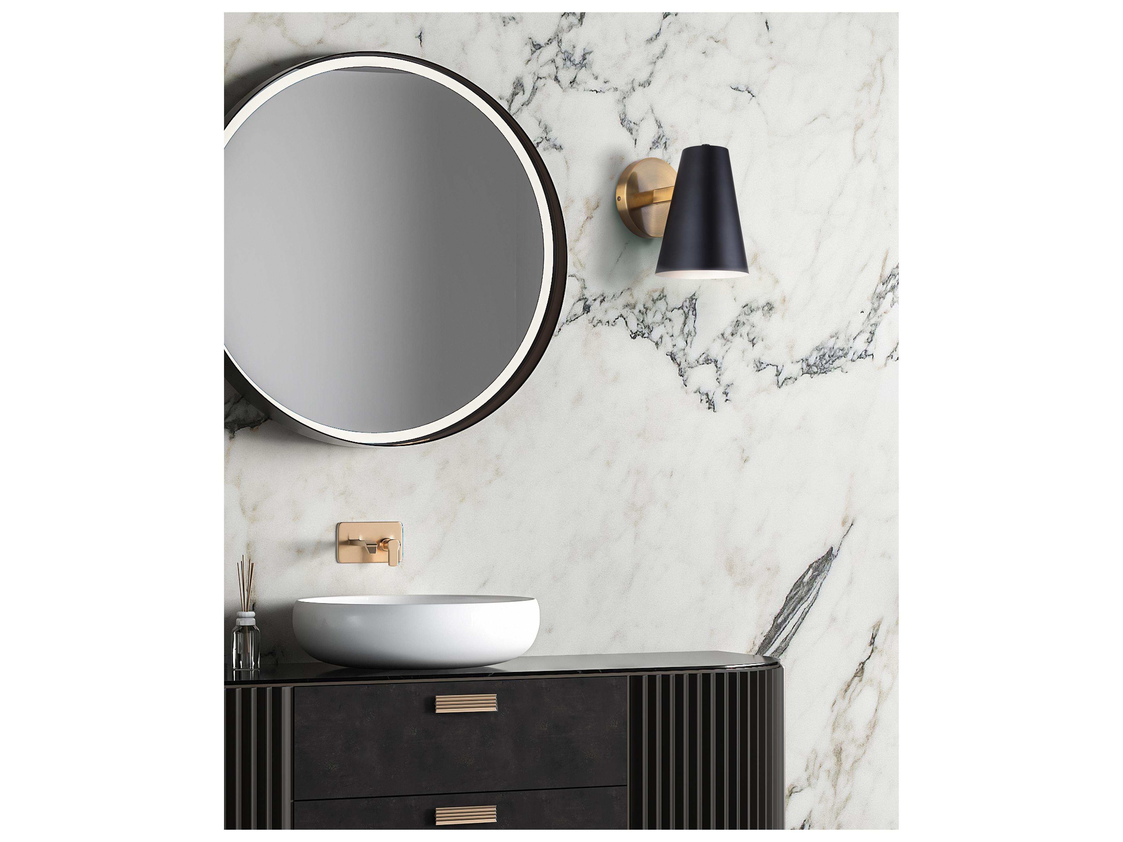 Canarm Harken 1 -light Black Wall Sconce