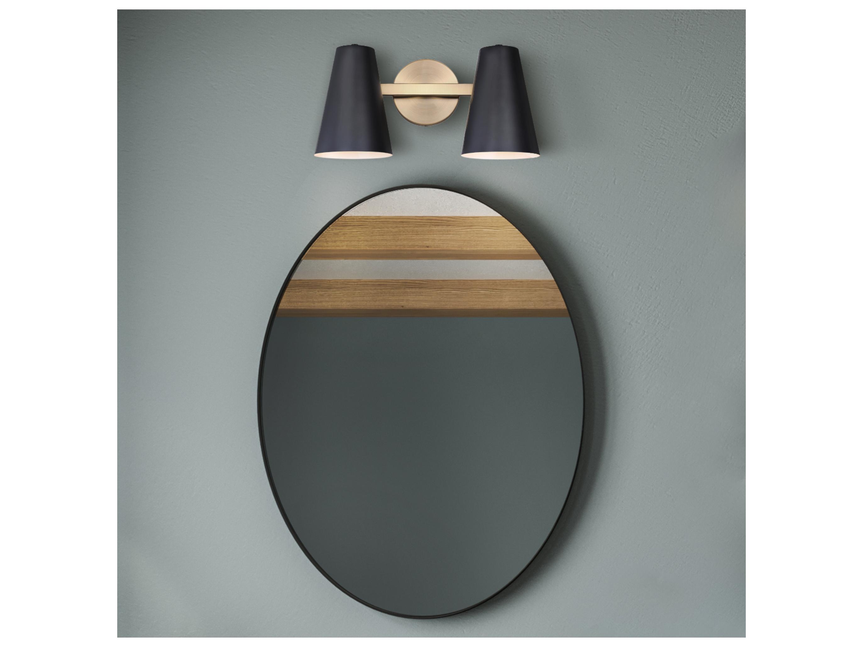 Canarm Harken 2 -light Black Vanity Light