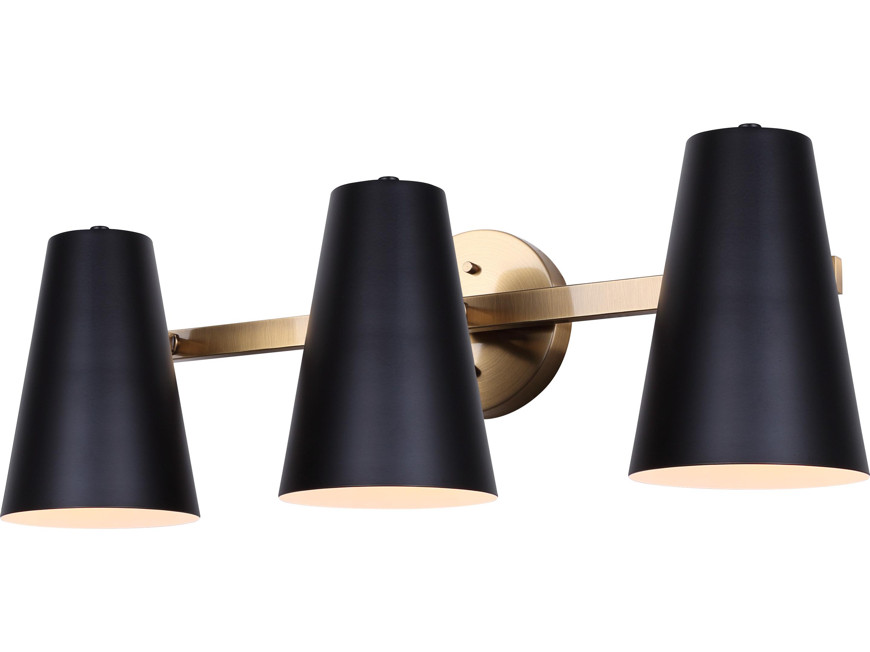 Canarm Harken 3 -light Gold Vanity Light