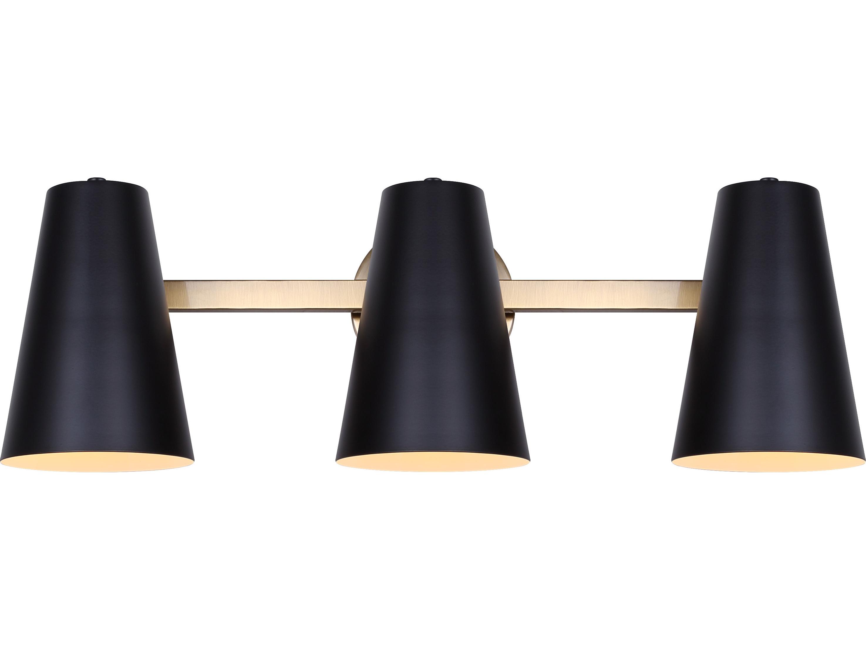 Canarm Harken 3 -light Gold Vanity Light
