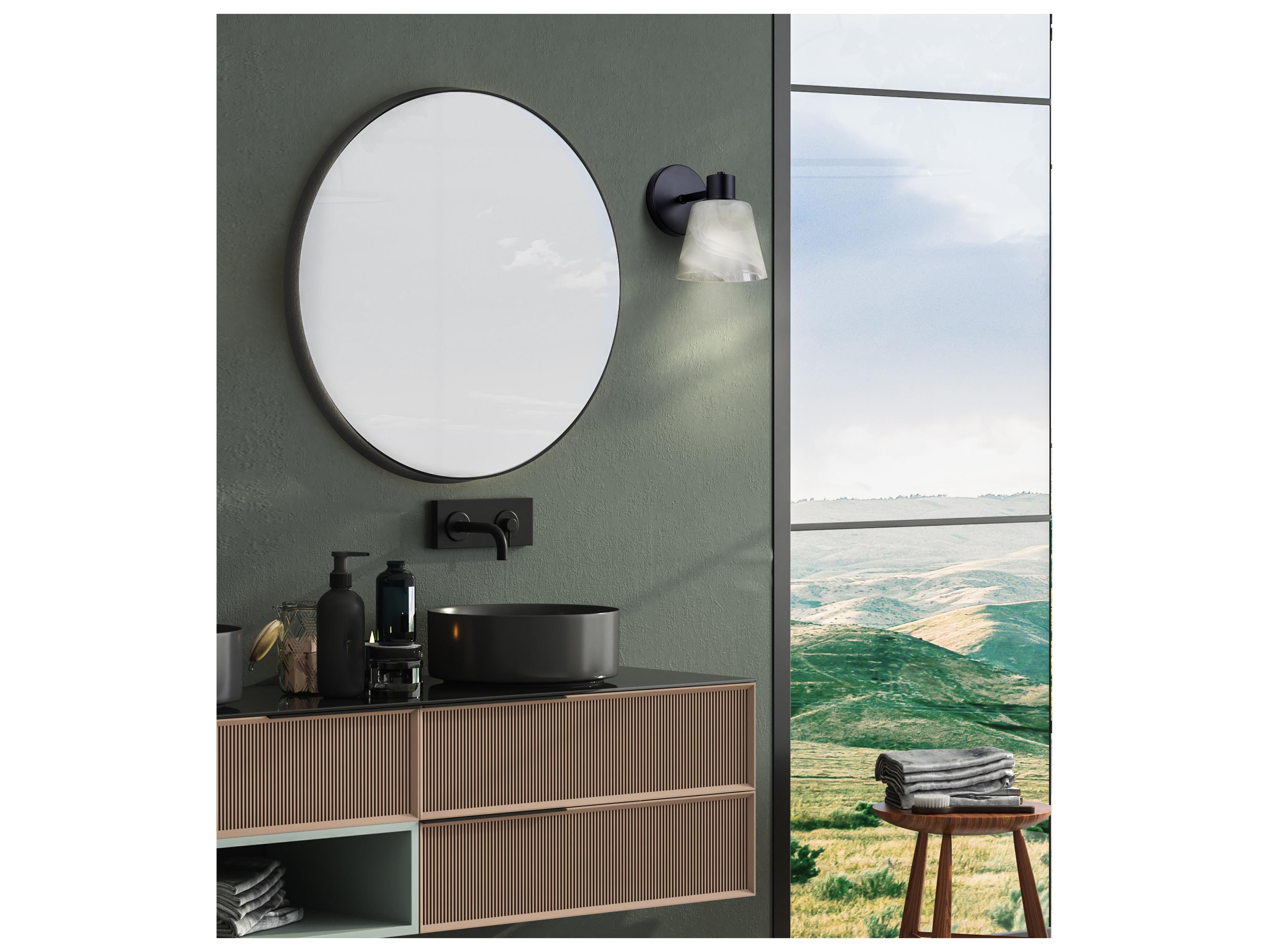 Canarm Luelle 1 -light Black Wall Sconce