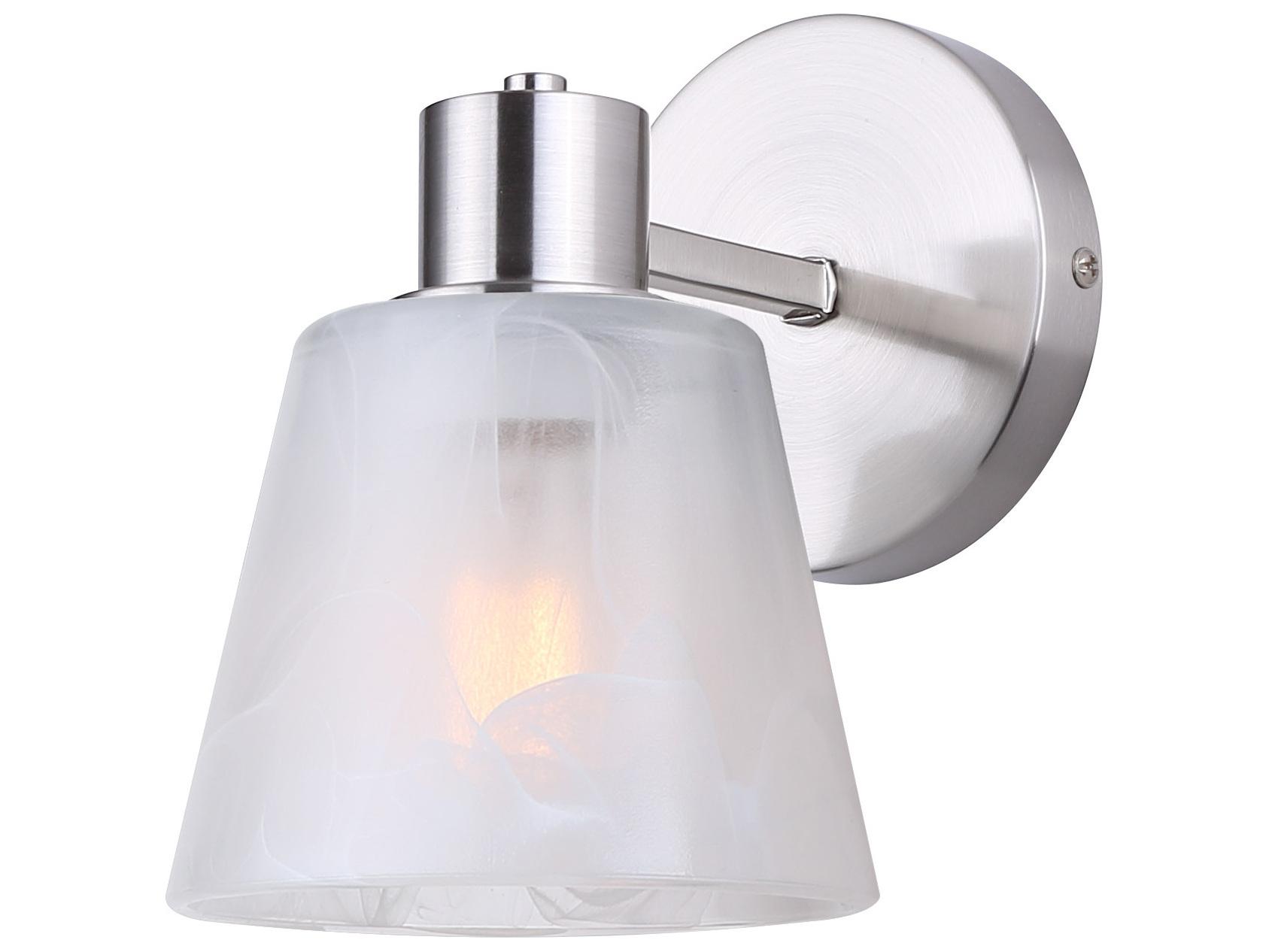 Canarm Luelle 1 -light Nickel Wall Sconce