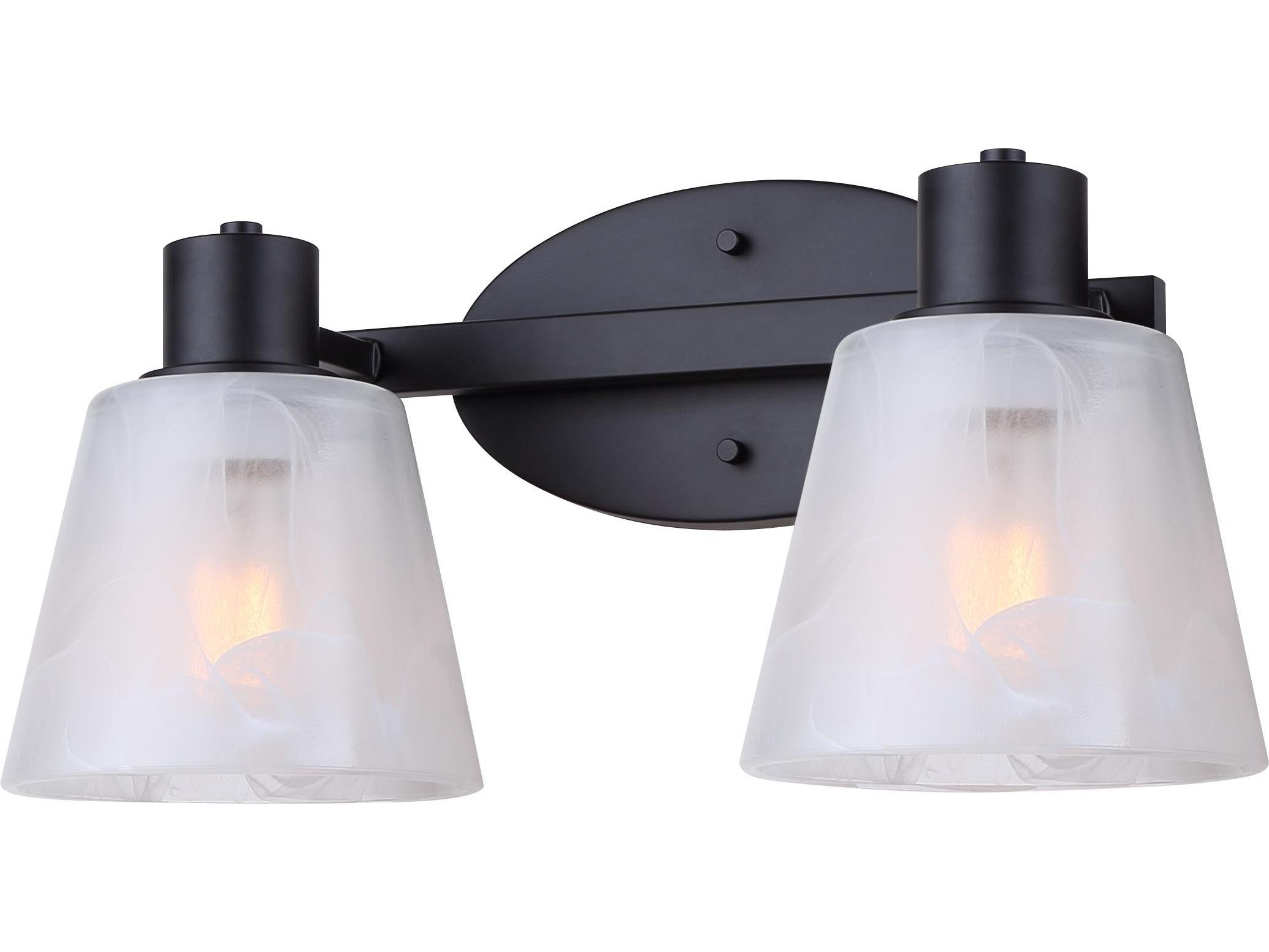 Canarm Luelle 2 -light Black Vanity Light