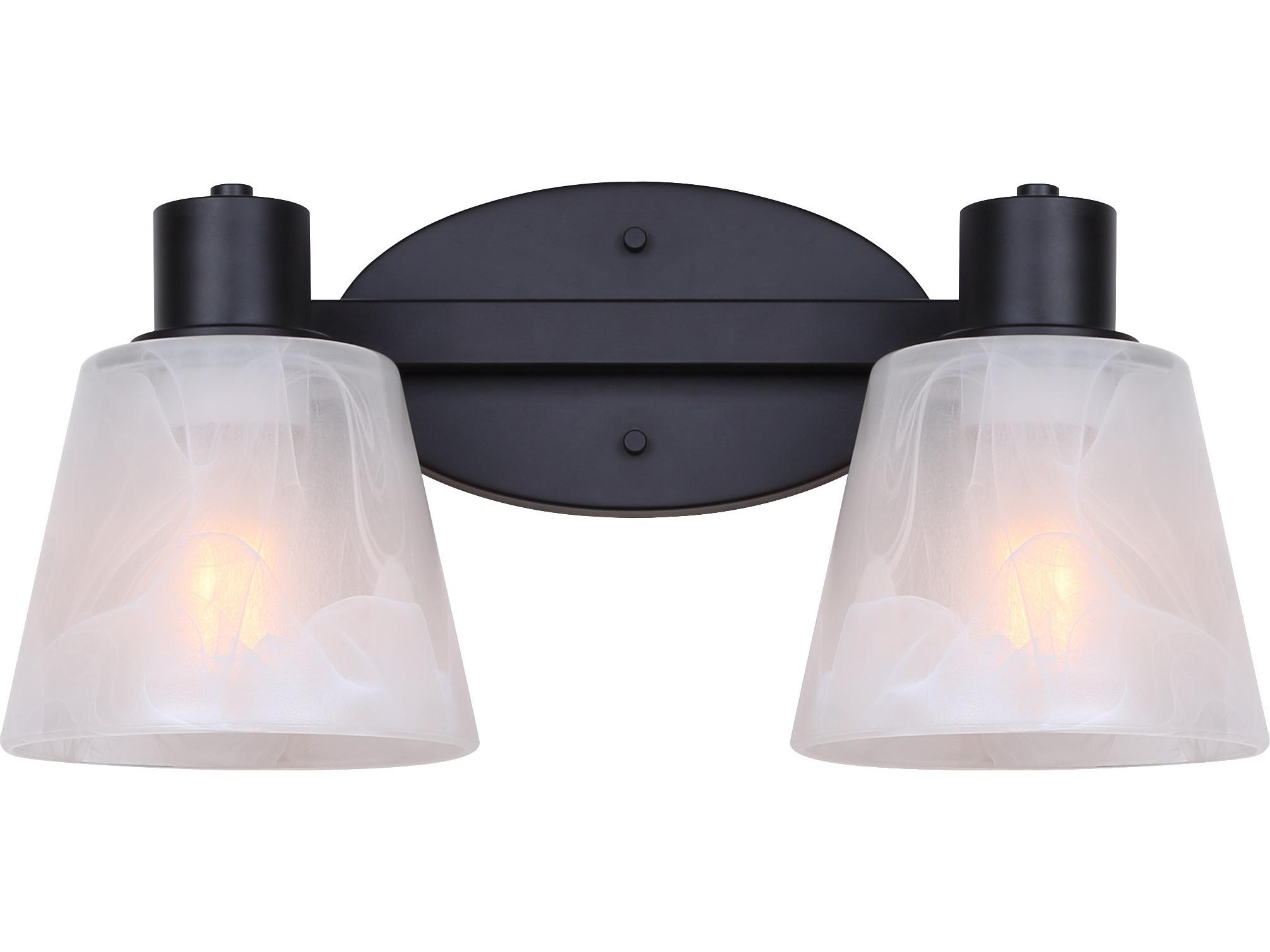Canarm Luelle 2 -light Black Vanity Light