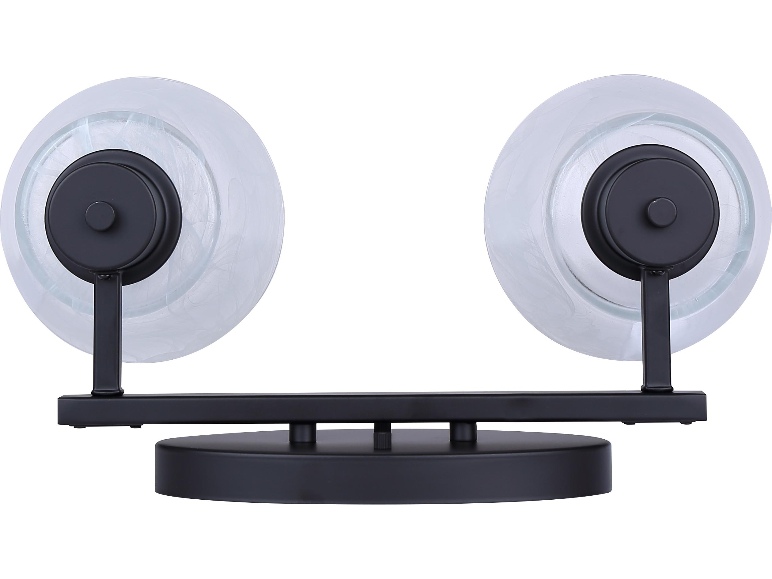 Canarm Luelle 2 -light Black Vanity Light