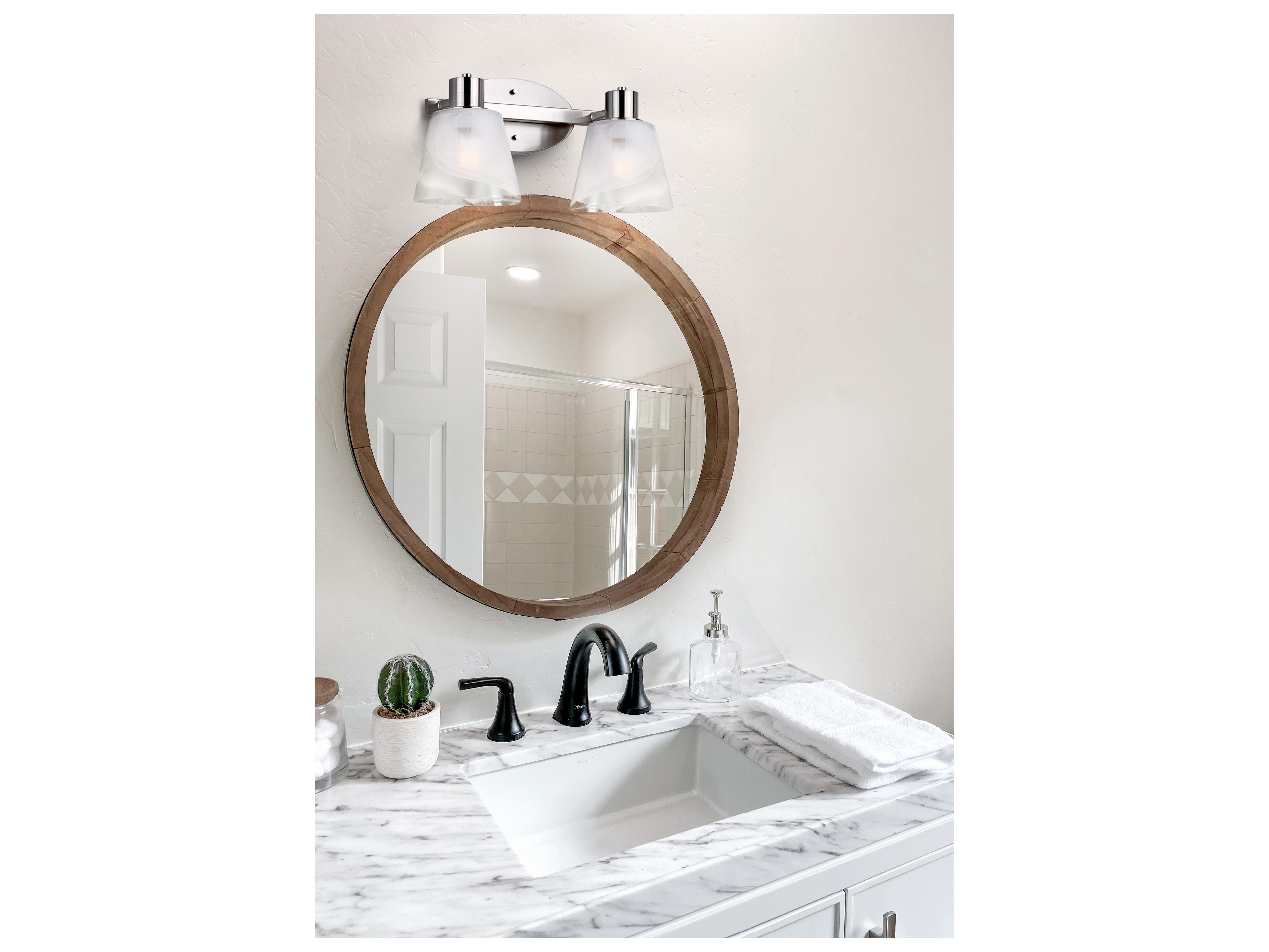 Canarm Luelle 2 -light Nickel Vanity Light