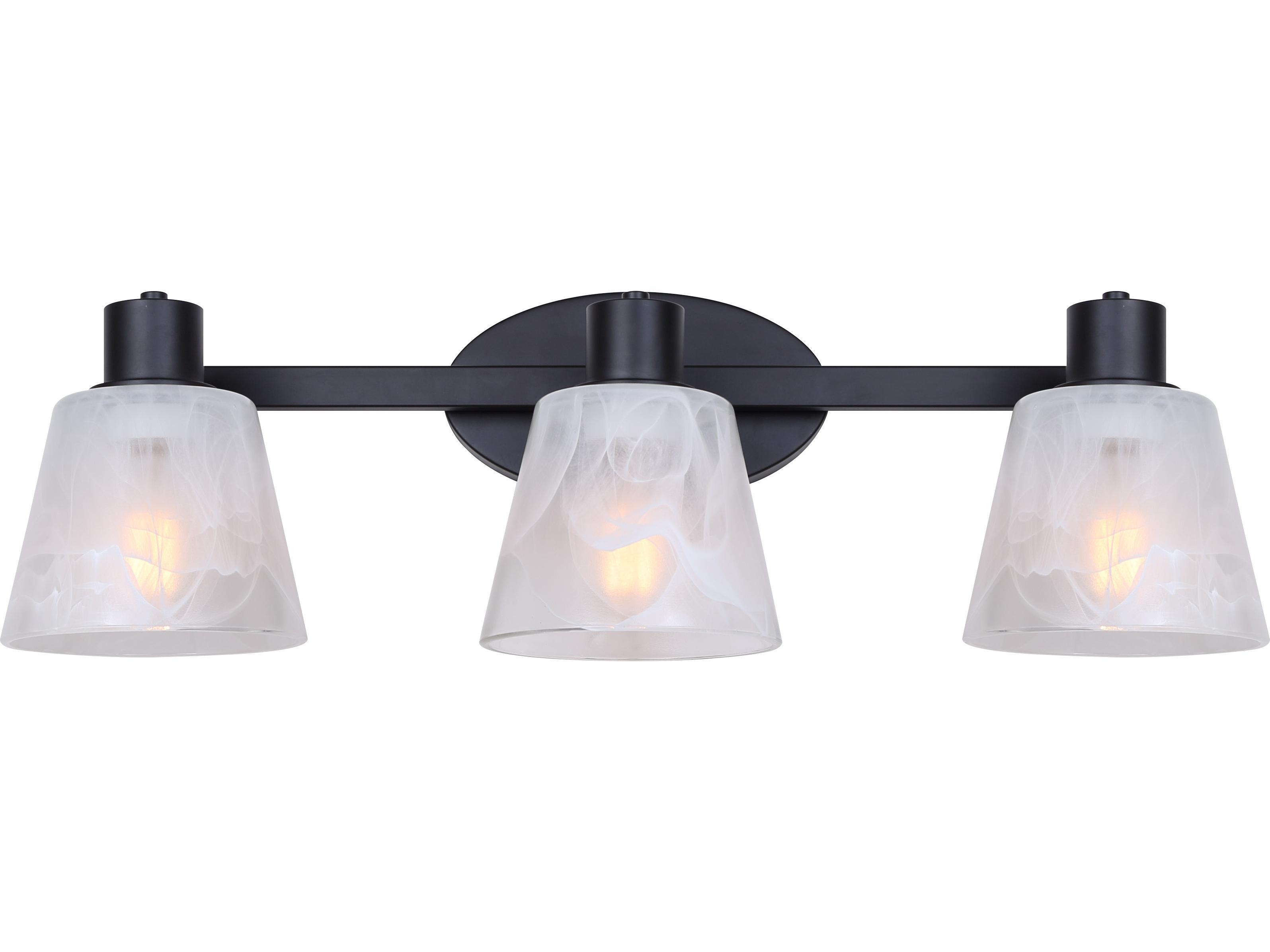Canarm Luelle 3 -light Black Vanity Light