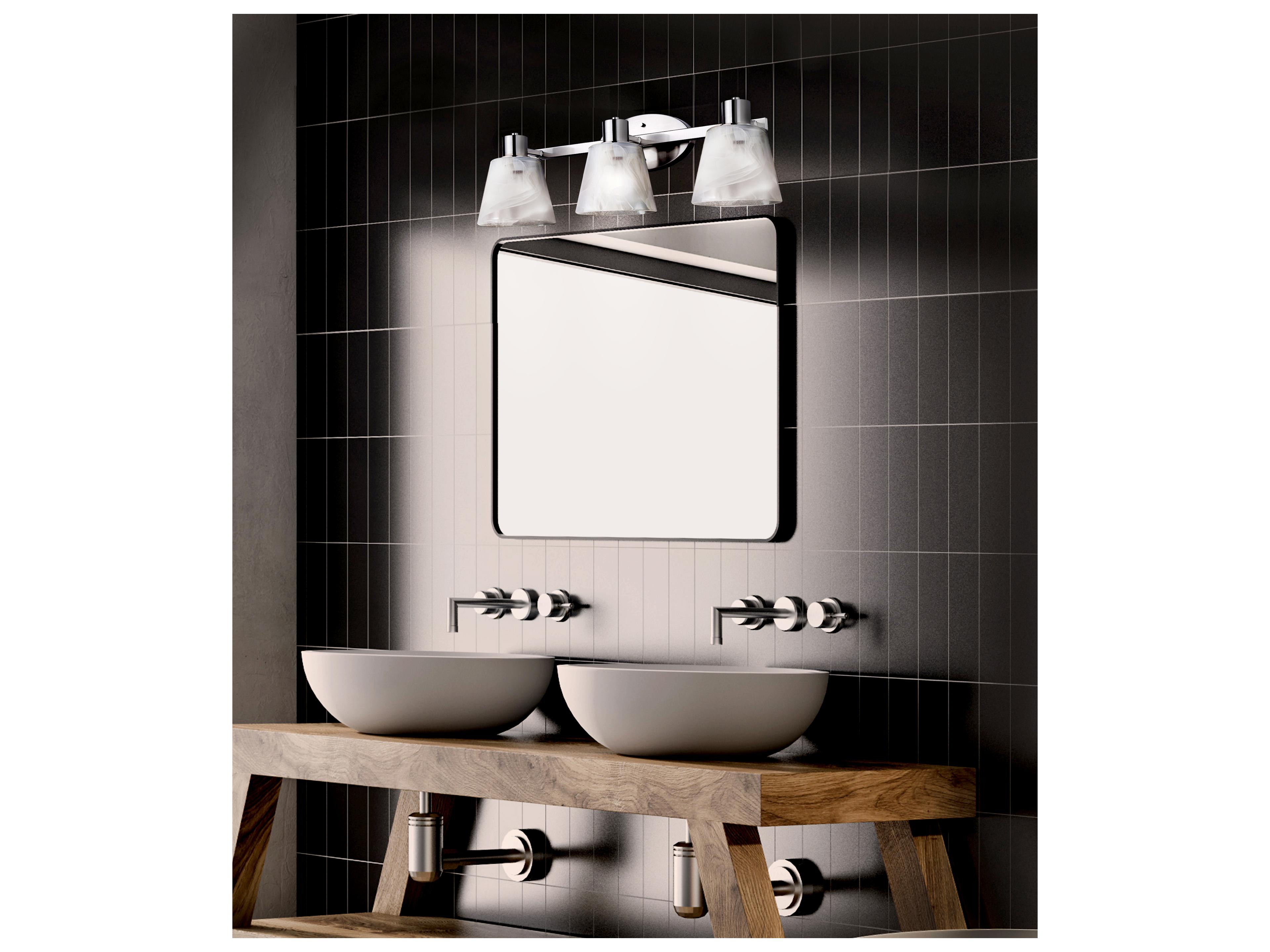 Canarm Luelle 3 -light Nickel Vanity Light