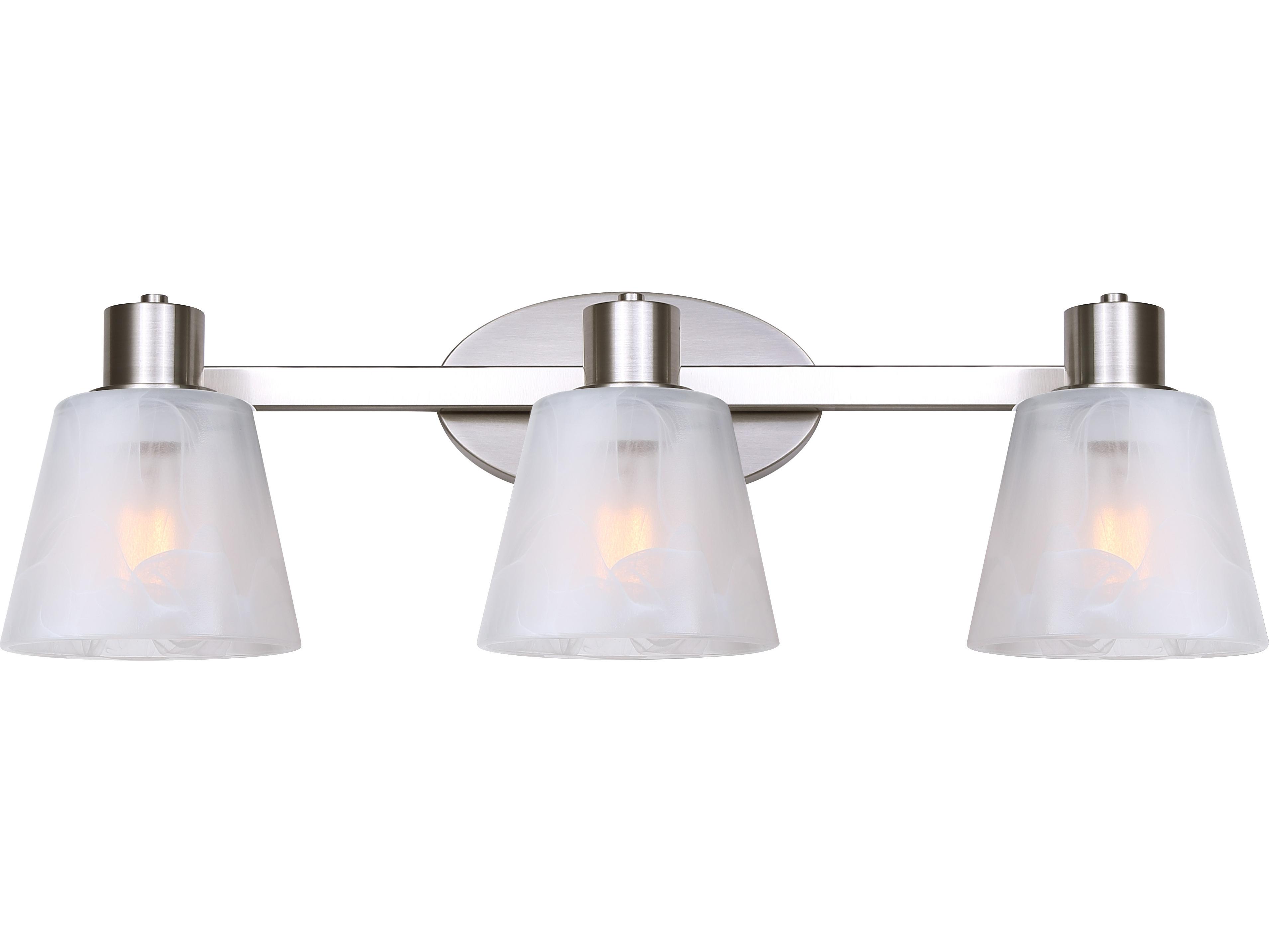 Canarm Luelle 3 -light Nickel Vanity Light