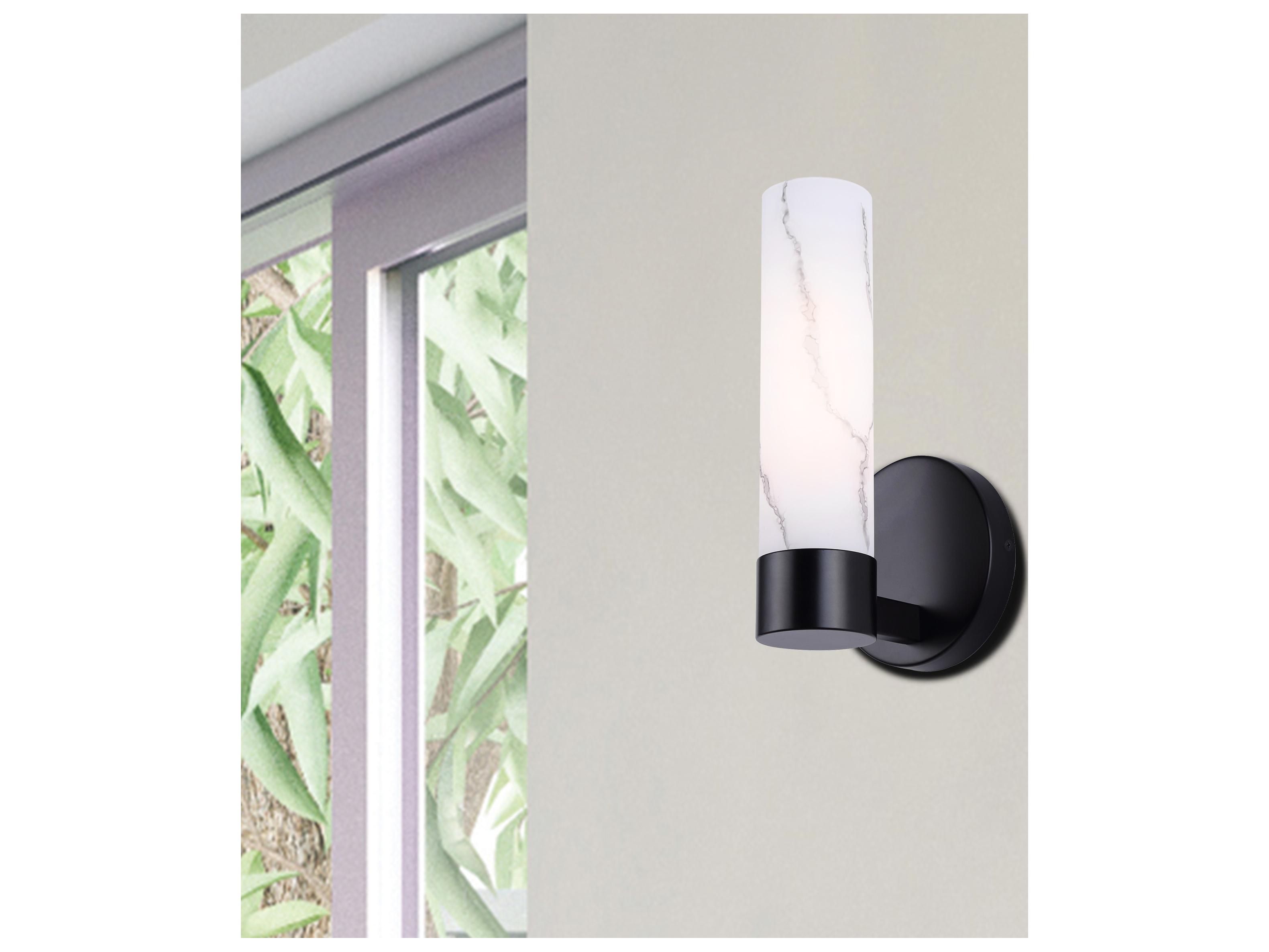 Canarm Kristella 1 -light Black Wall Sconce