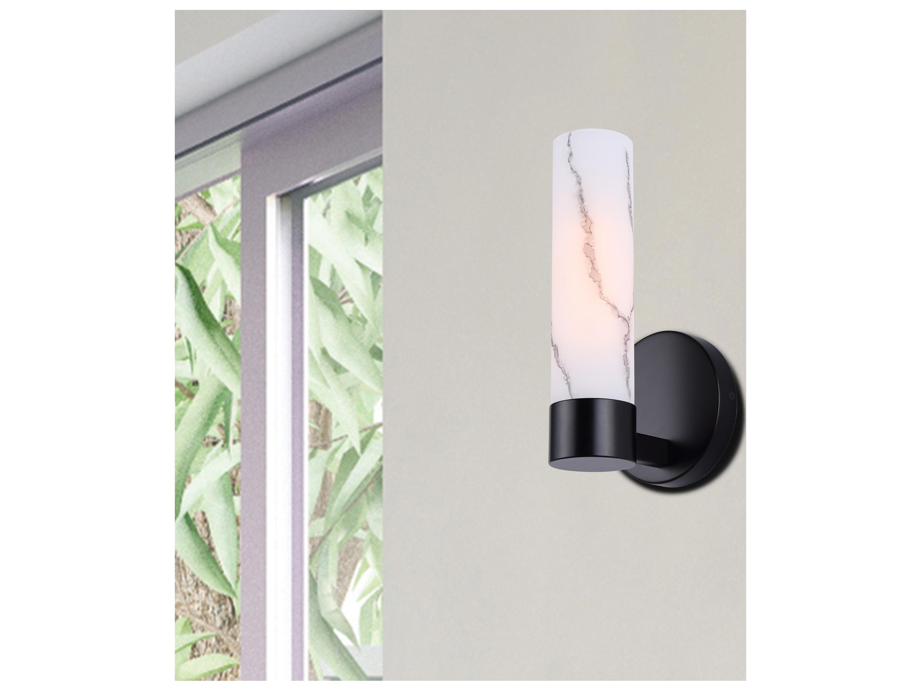Canarm Kristella 1 -light Black Wall Sconce