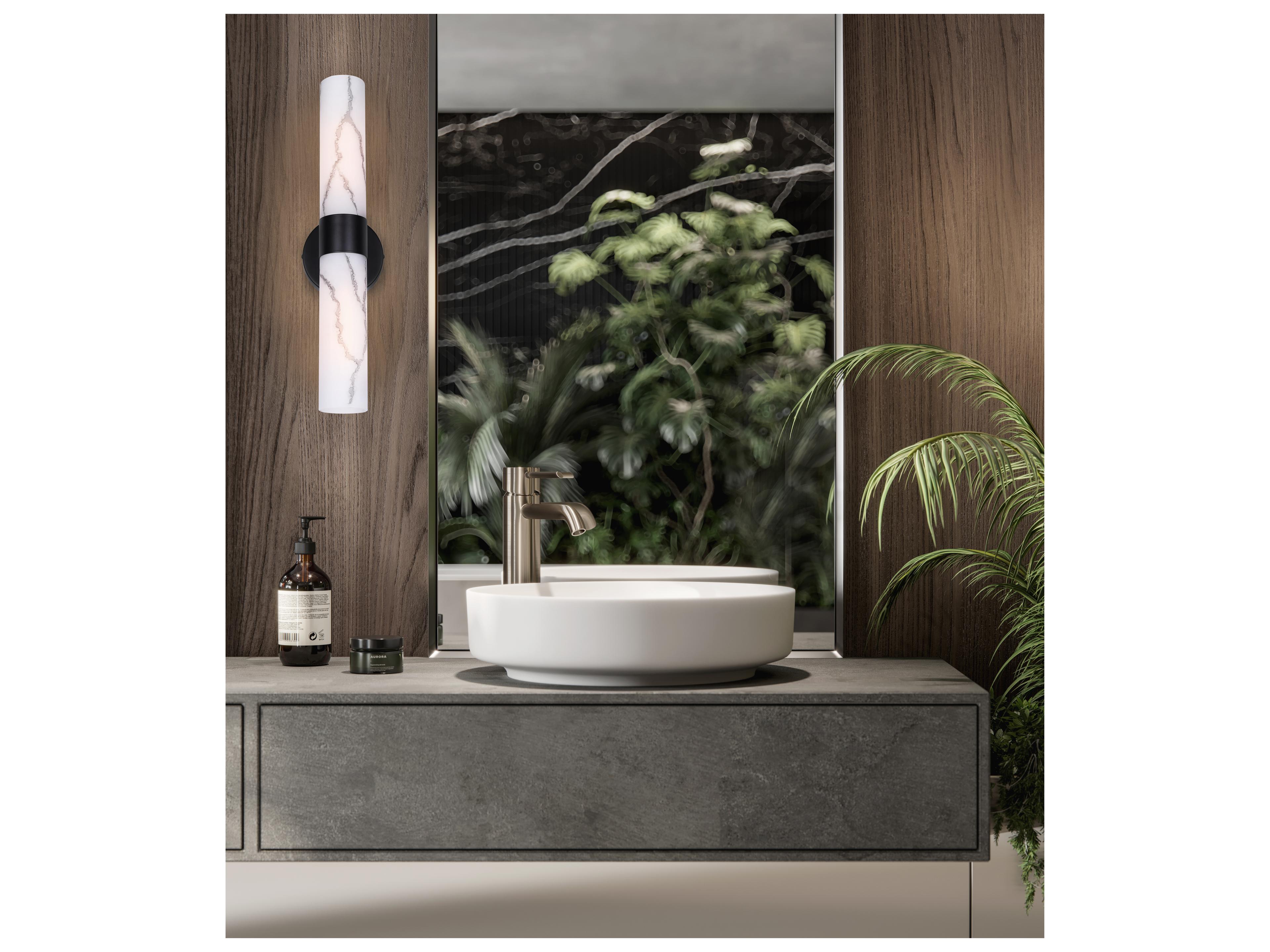 Canarm Kristella 2 -light Black Wall Sconce