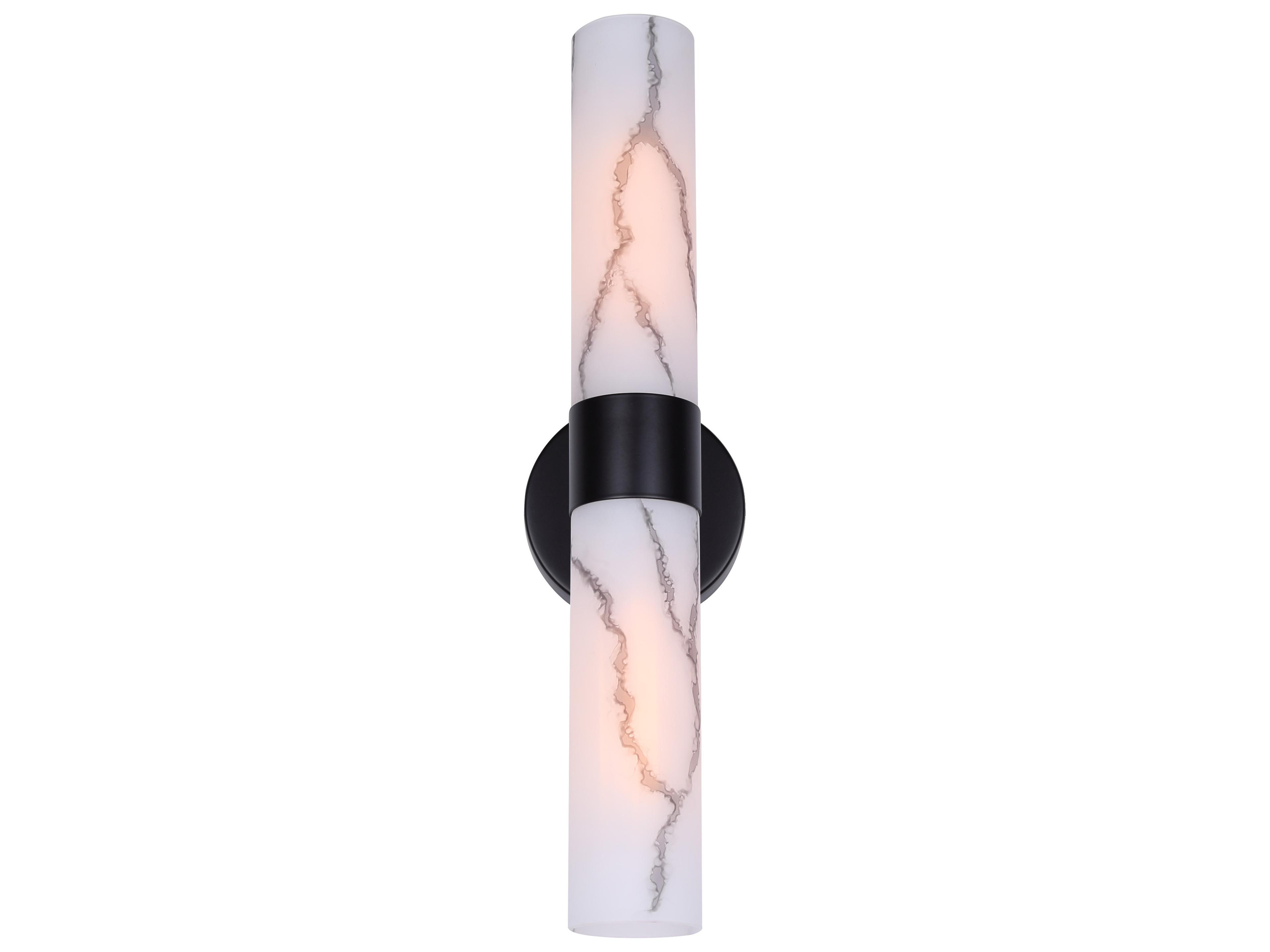 Canarm Kristella 2 -light Black Wall Sconce