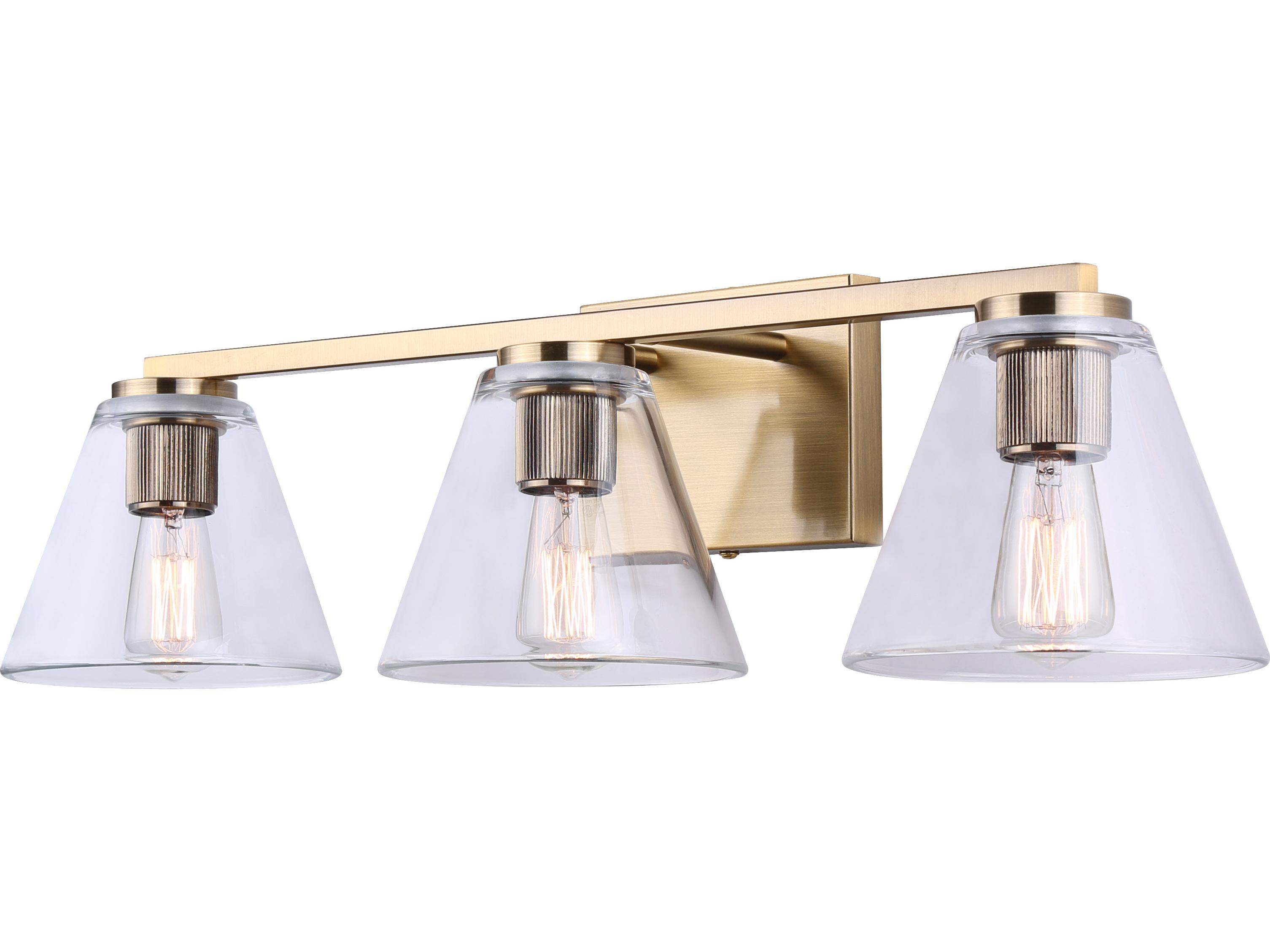 Canarm Berklie 3 -light Gold Vanity Light