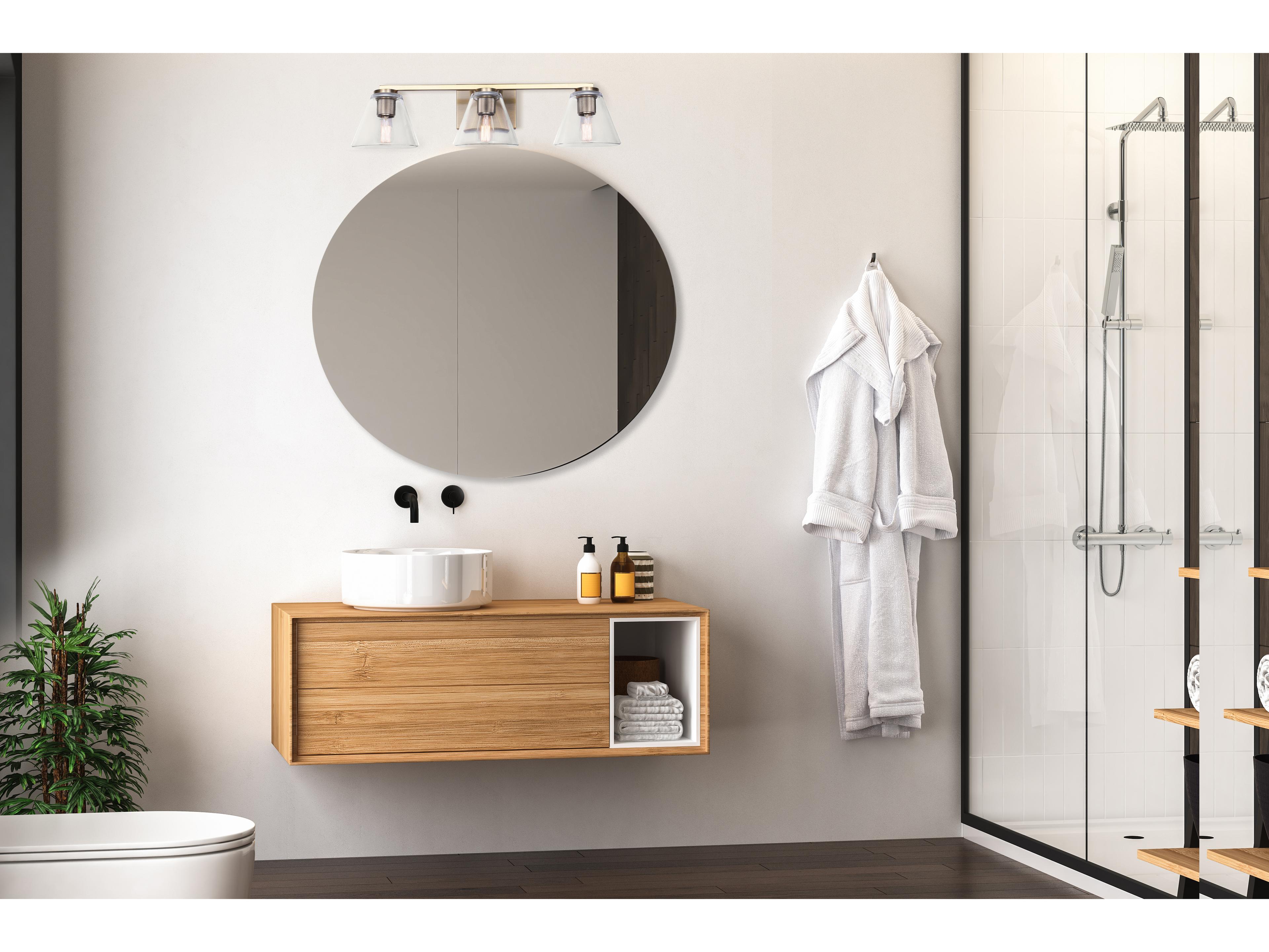 Canarm Berklie 3 -light Gold Vanity Light