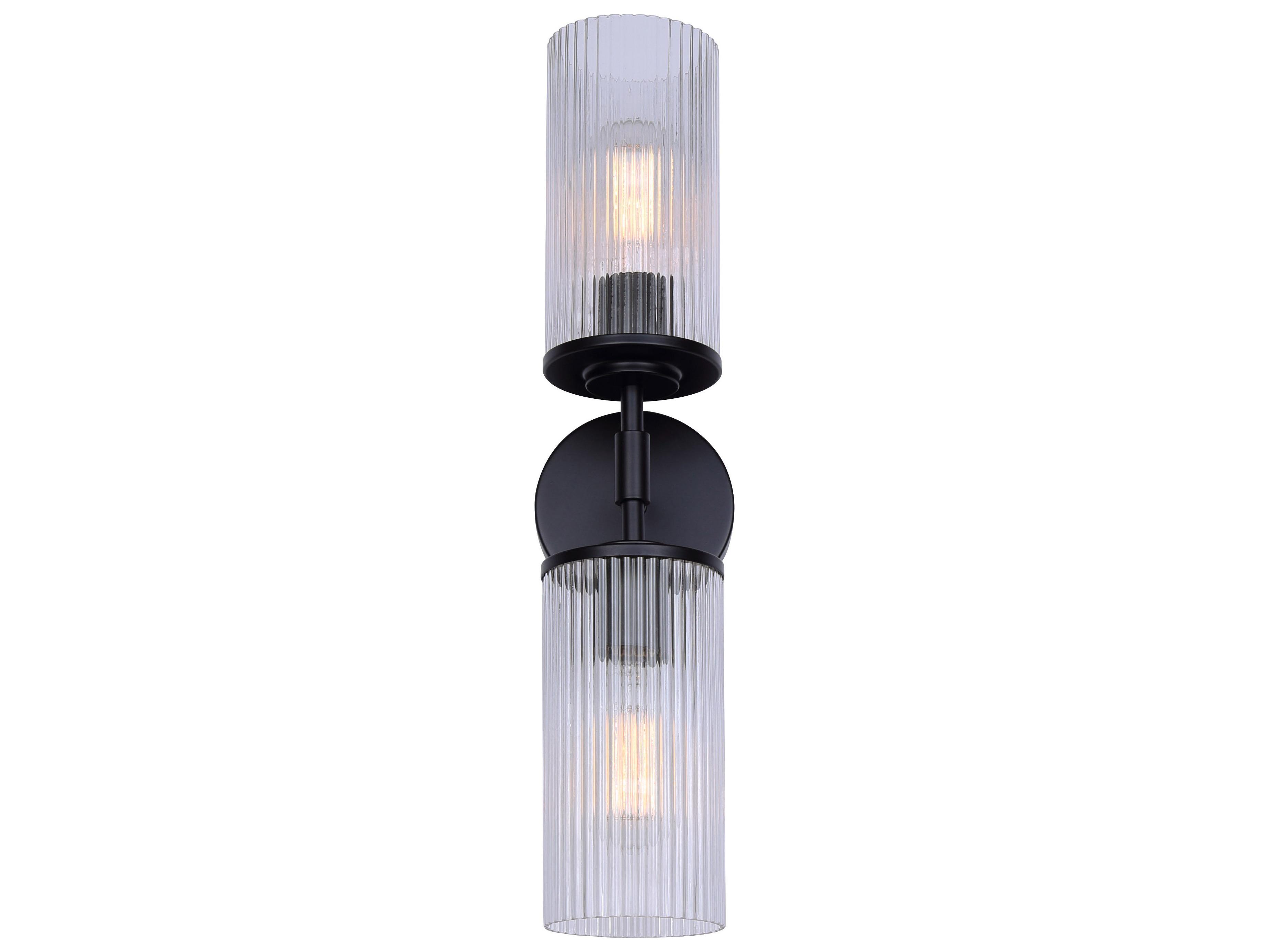 Canarm Kinslea 2 -light Black Vanity Light