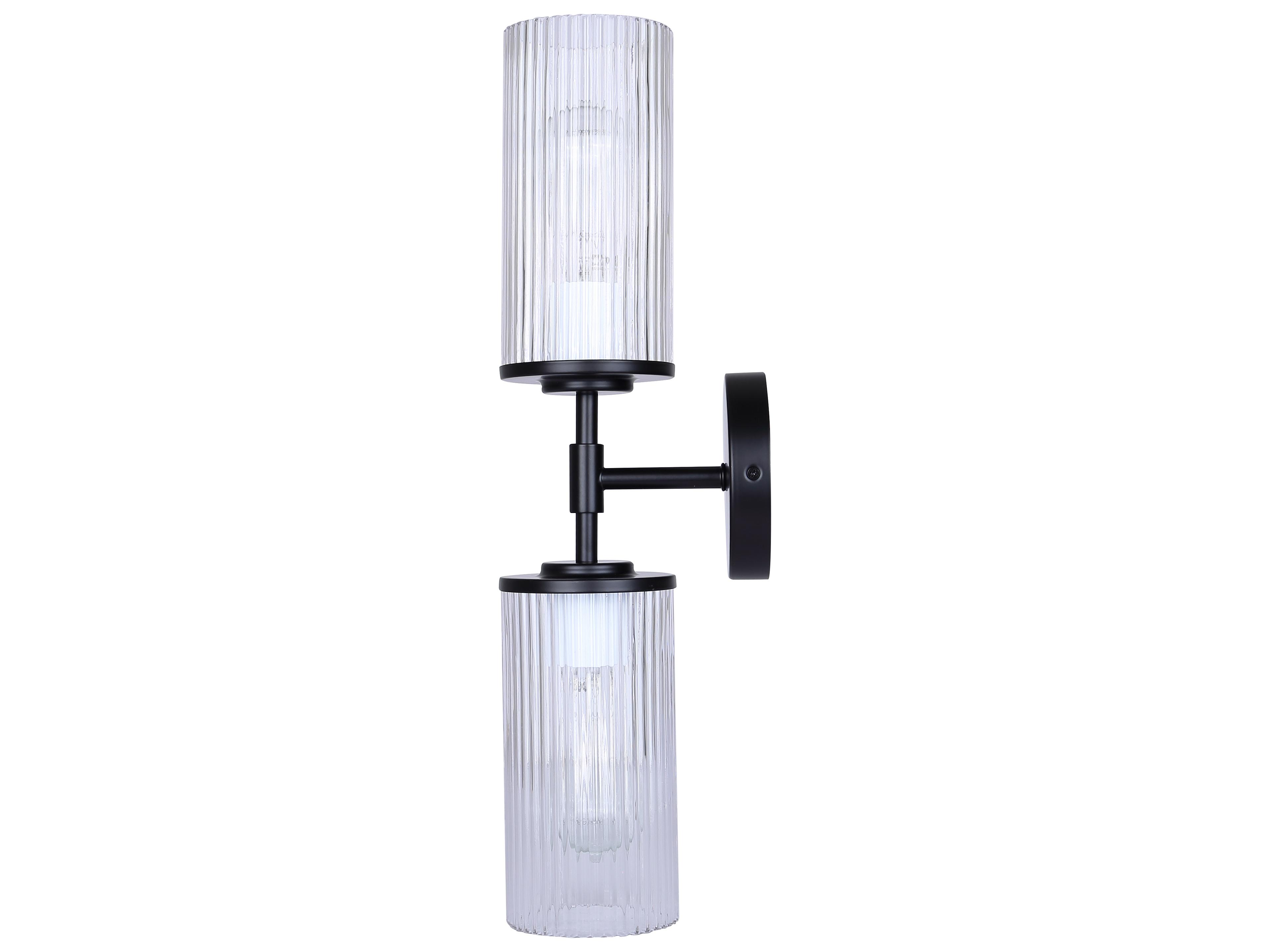 Canarm Kinslea 2 -light Black Vanity Light