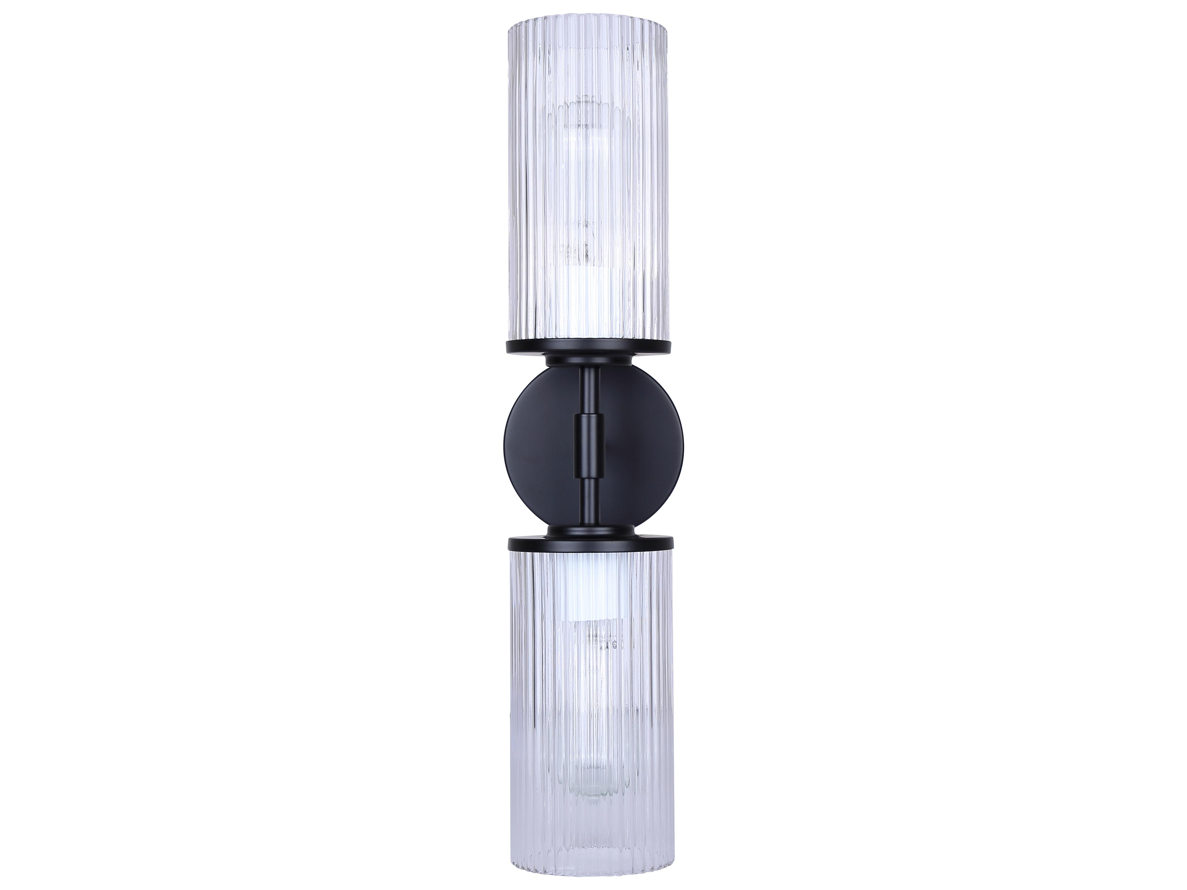 Canarm Kinslea 2 -light Black Vanity Light