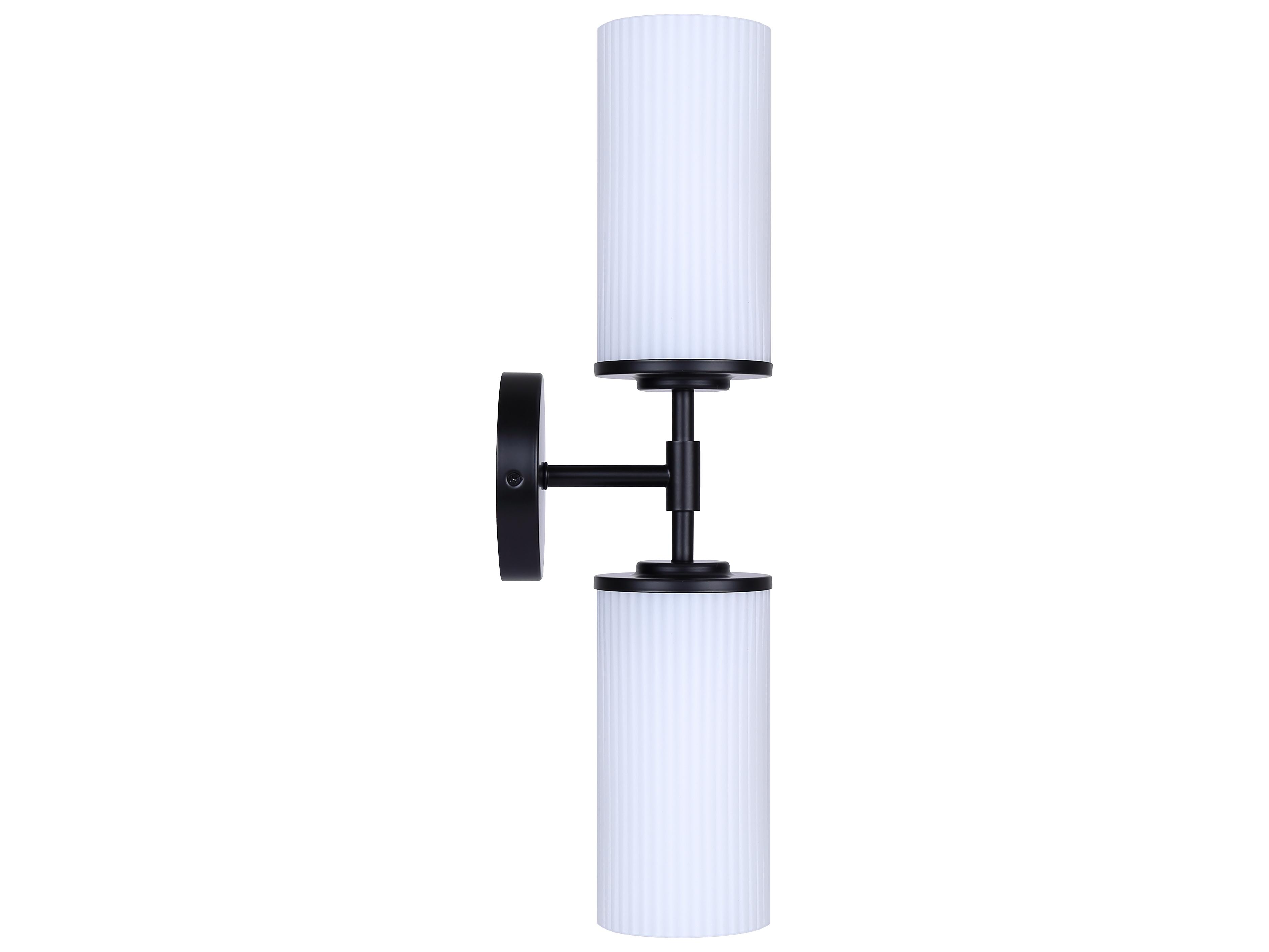 Canarm Kinslea 2 -light Black Vanity Light