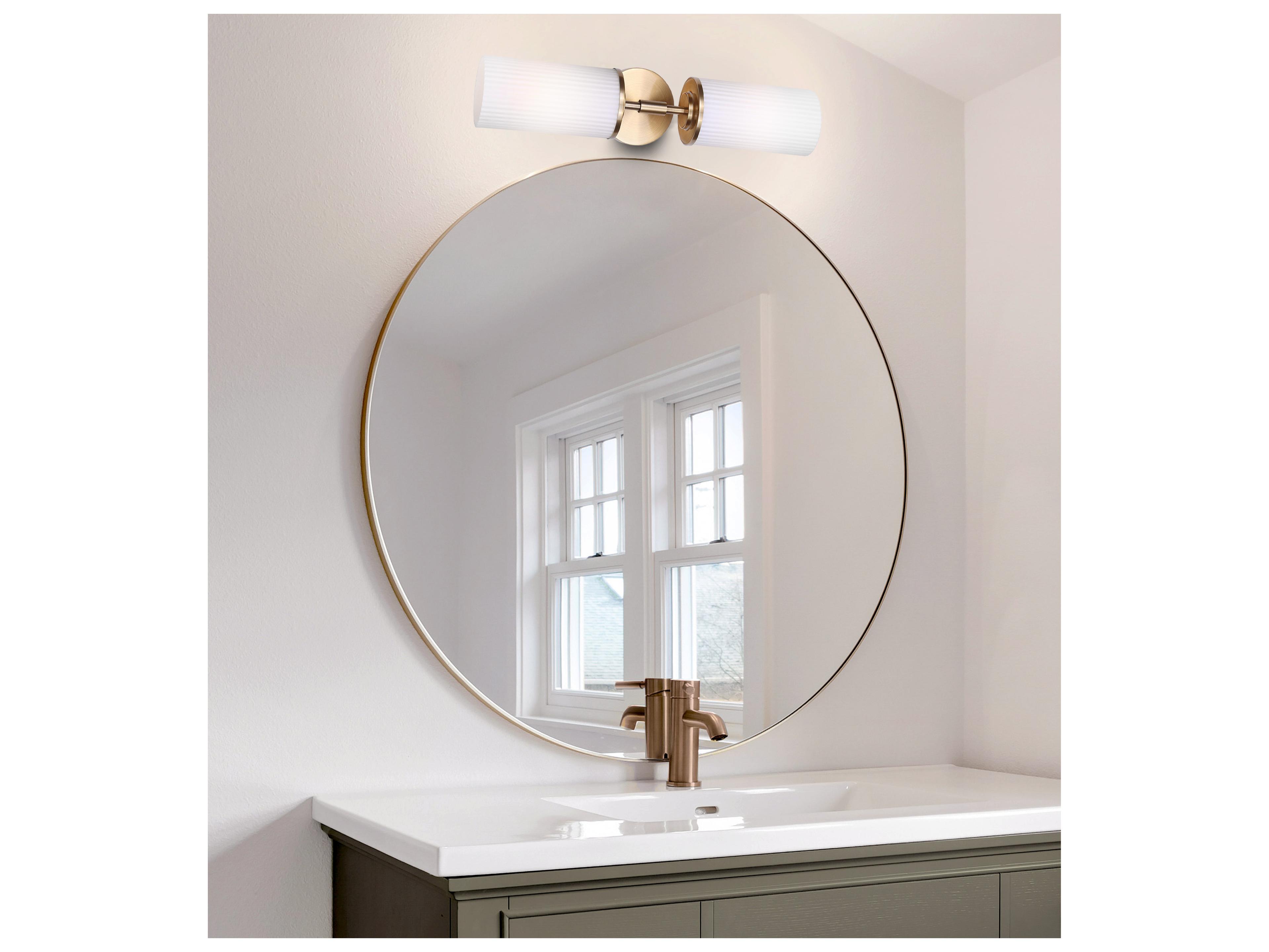 Canarm Kinslea 2 -light Gold Vanity Light