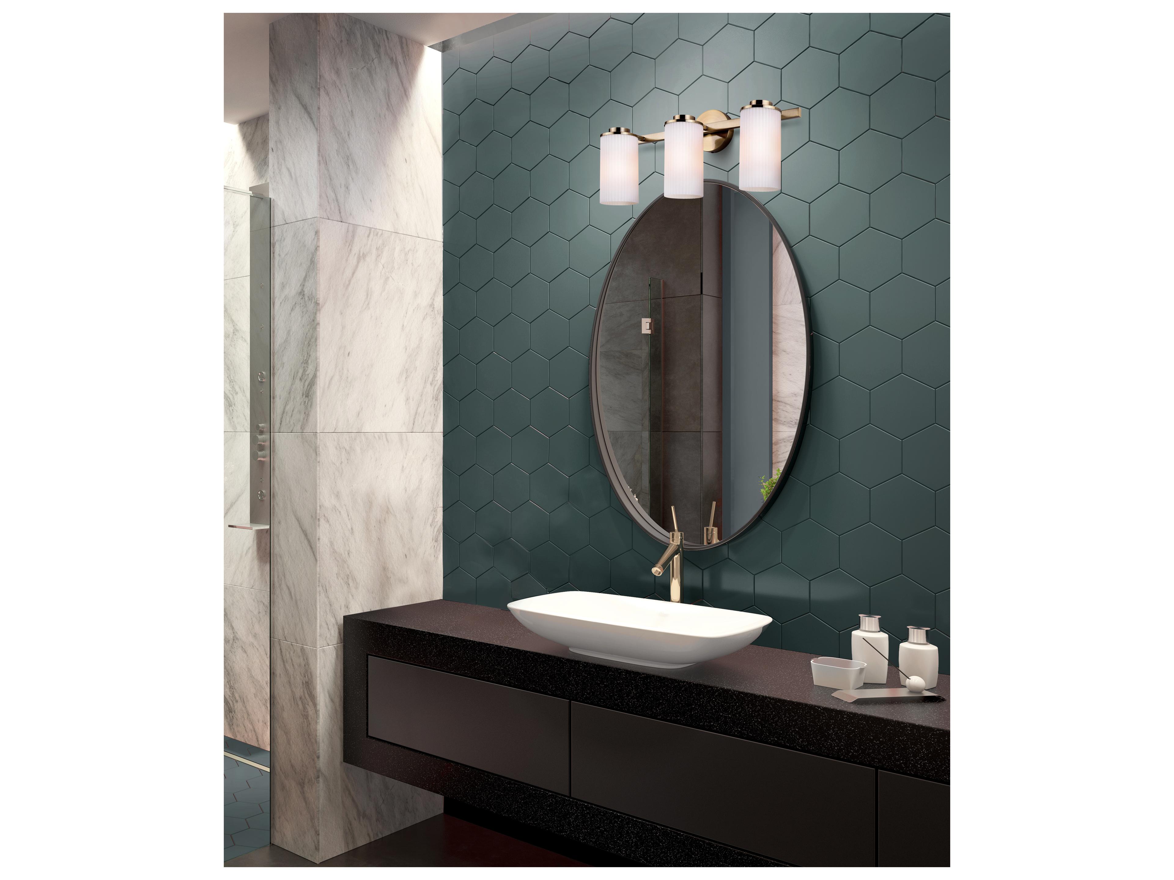 Canarm Kinslea 3 -light Gold Vanity Light