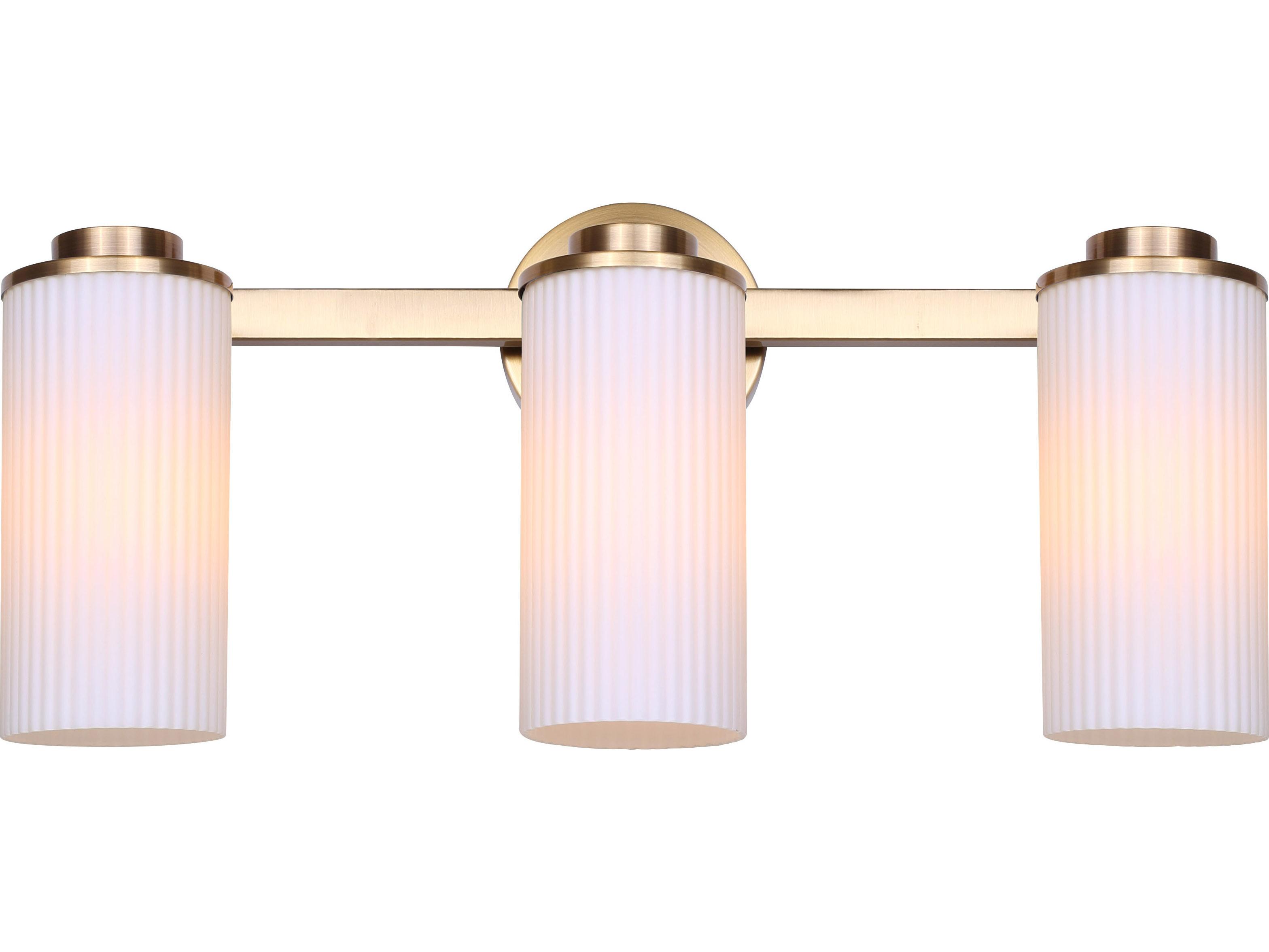 Canarm Kinslea 3 -light Gold Vanity Light