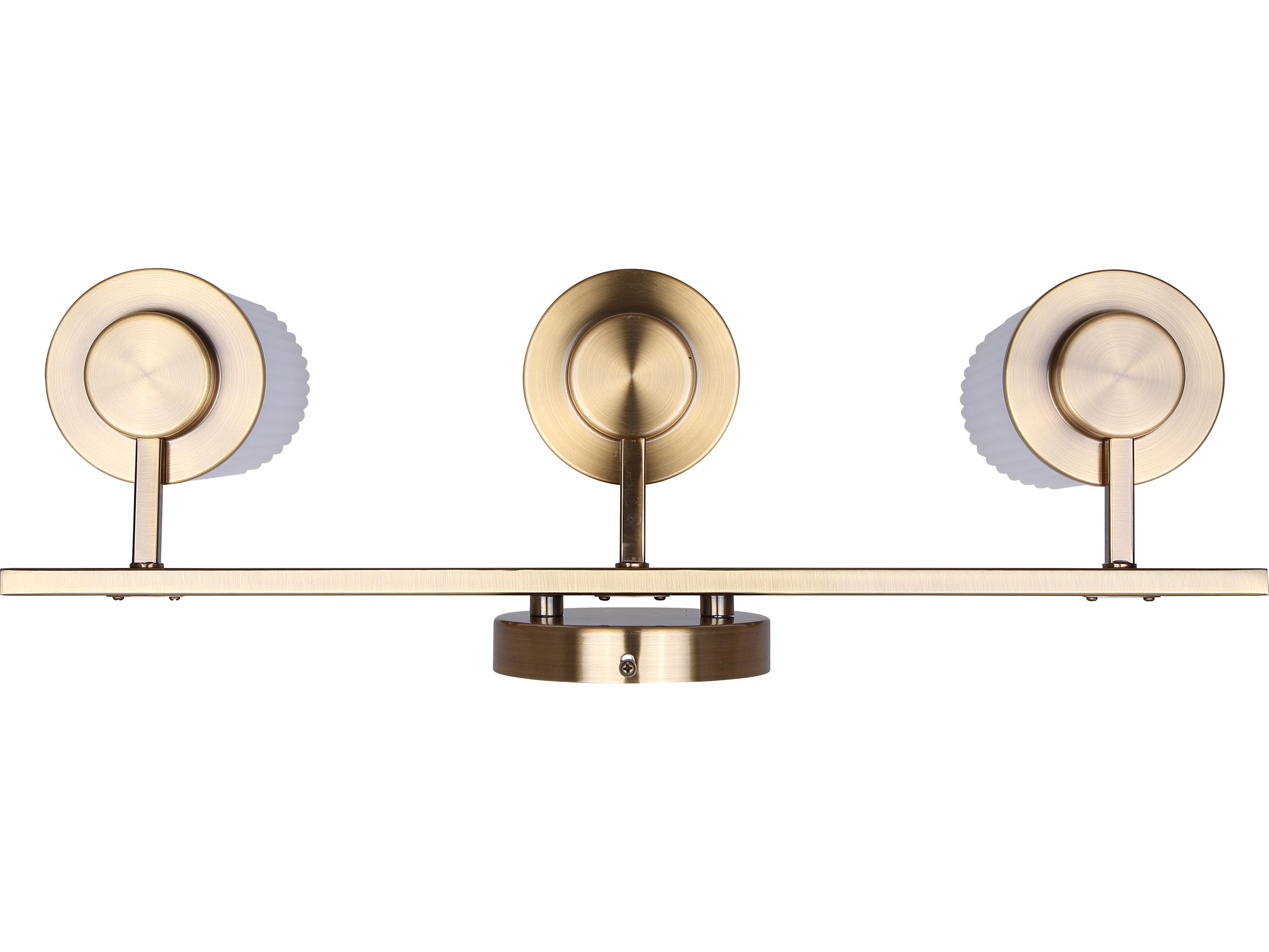 Canarm Kinslea 3 -light Gold Vanity Light