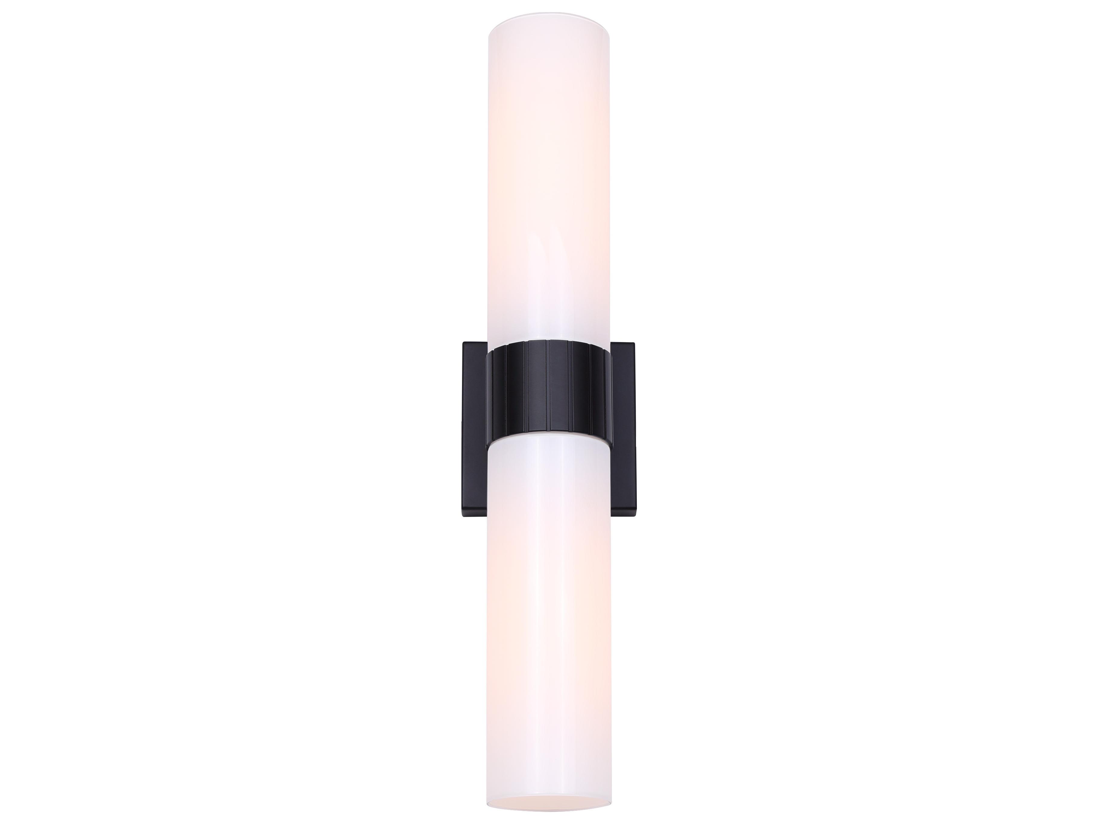 Canarm Maxine 2 -light Black Wall Sconce