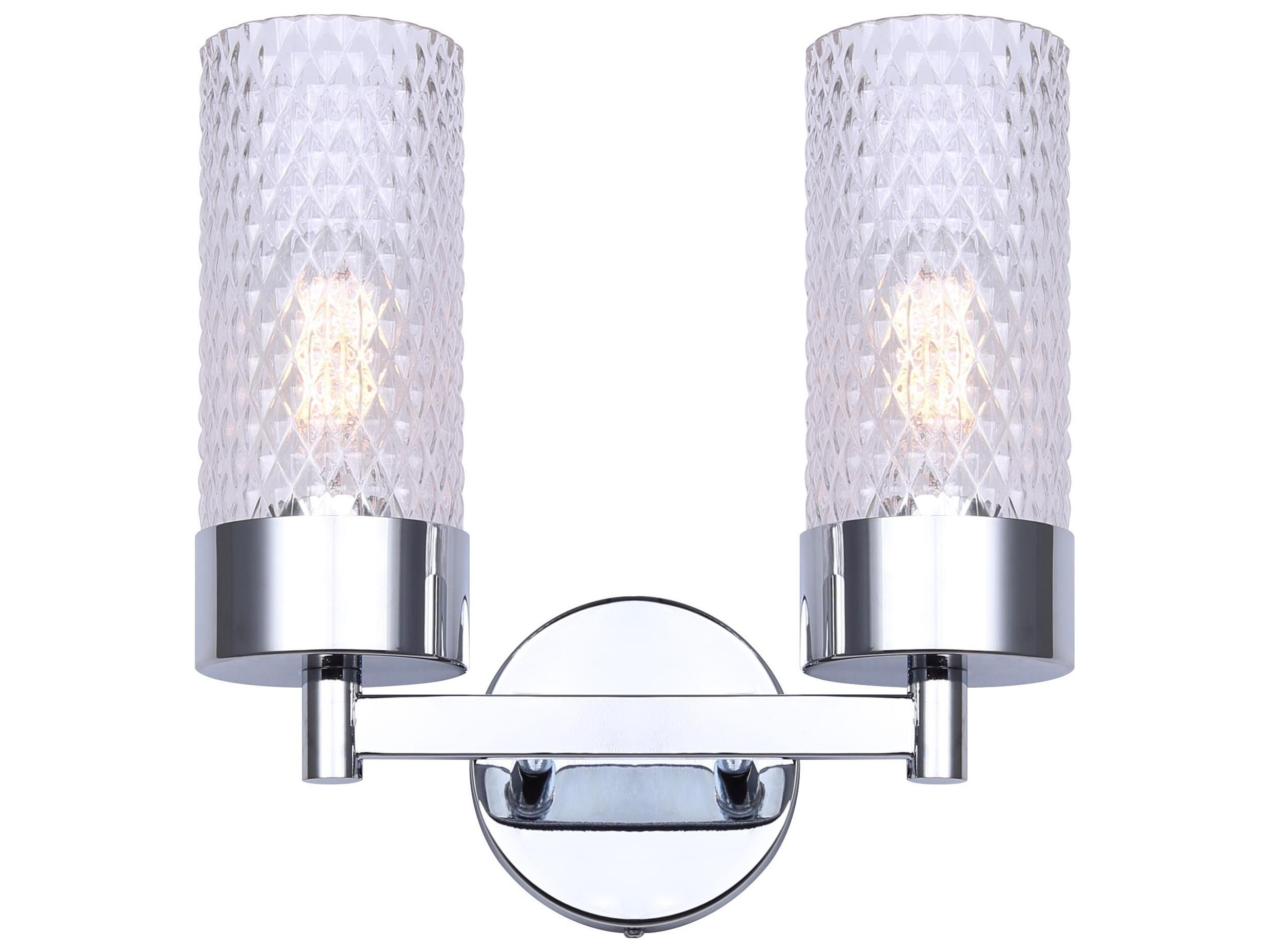 Canarm Eden 2 -light Chrome Vanity Light