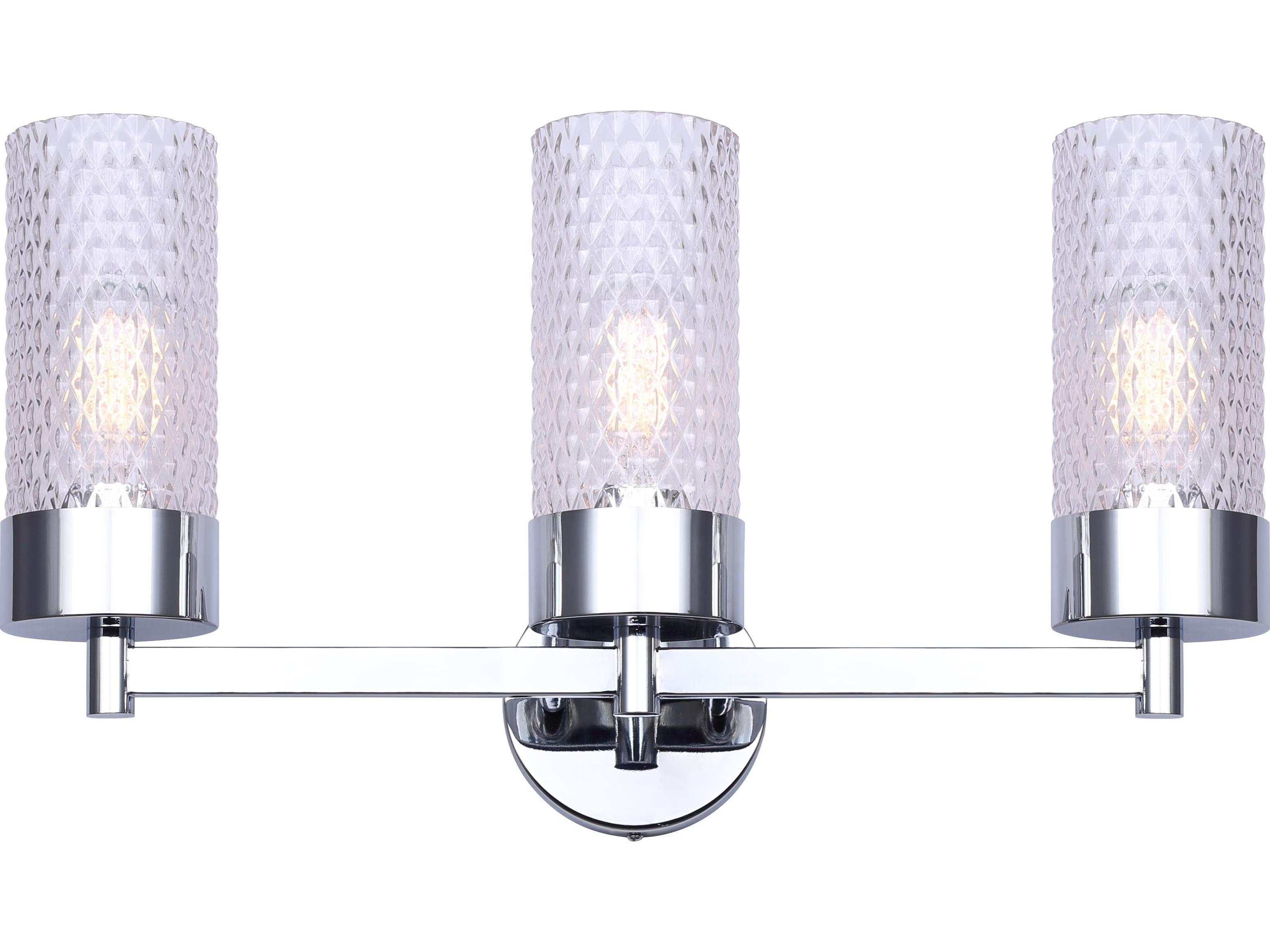 Canarm Eden 3 -light Chrome Vanity Light