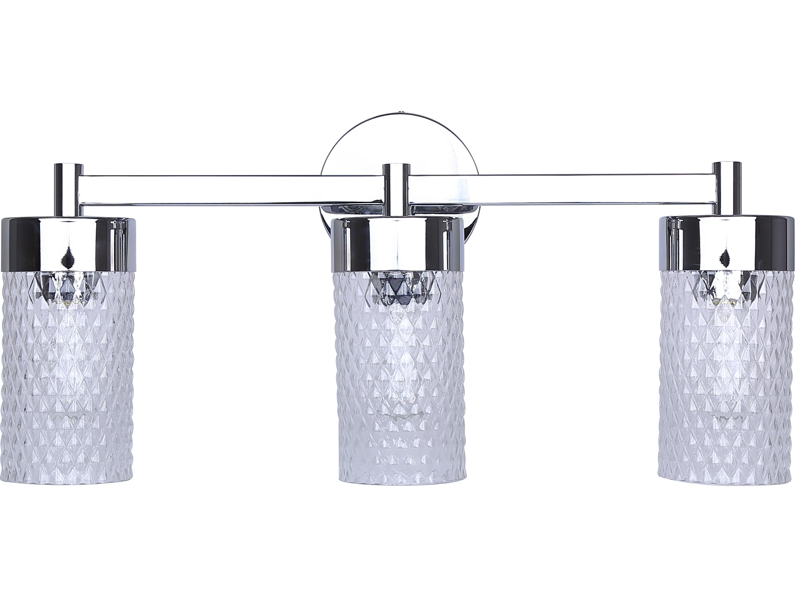 Canarm Eden 3 -light Chrome Vanity Light