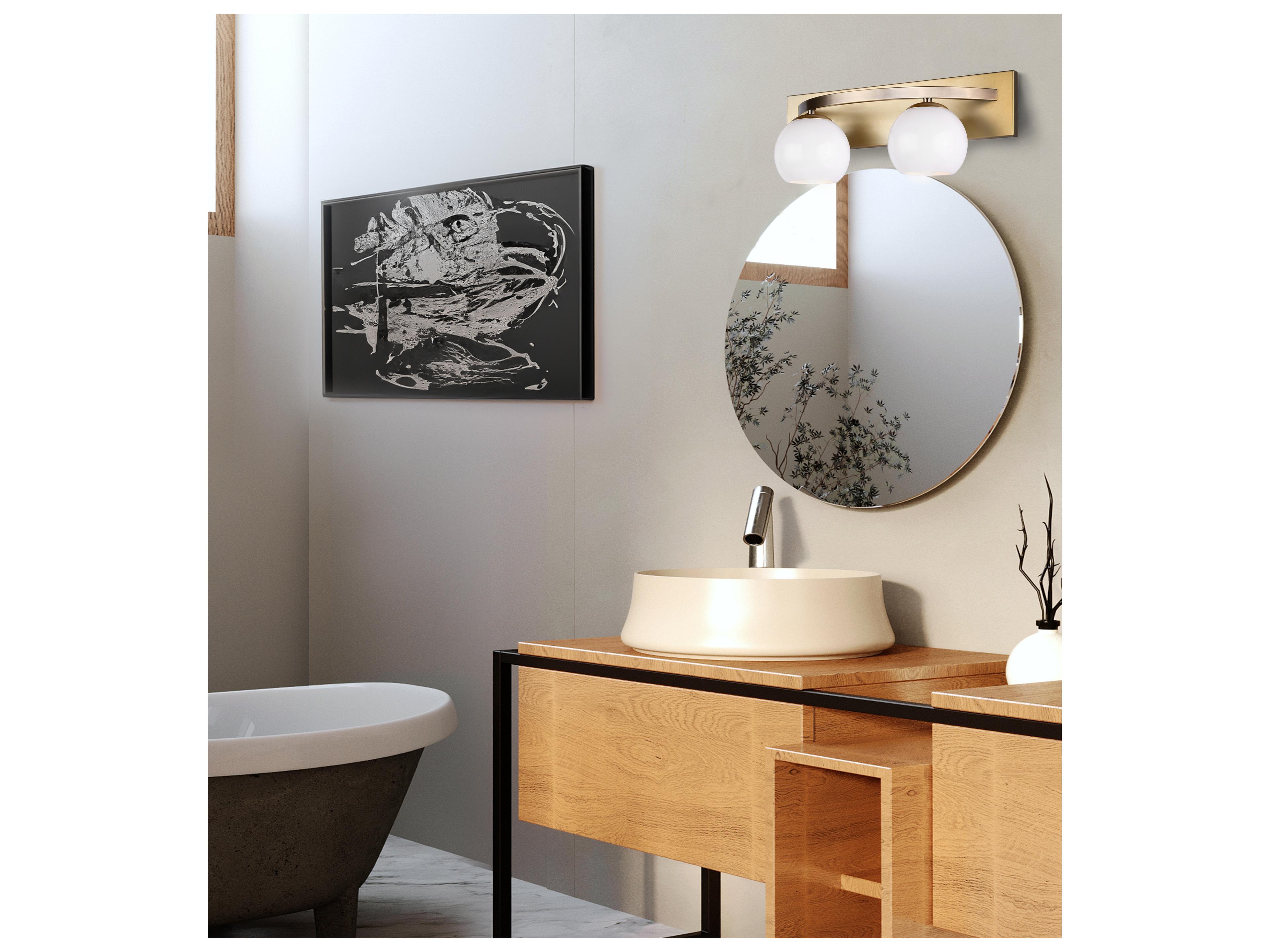 Canarm Monroe 2 -light Gold Vanity Light