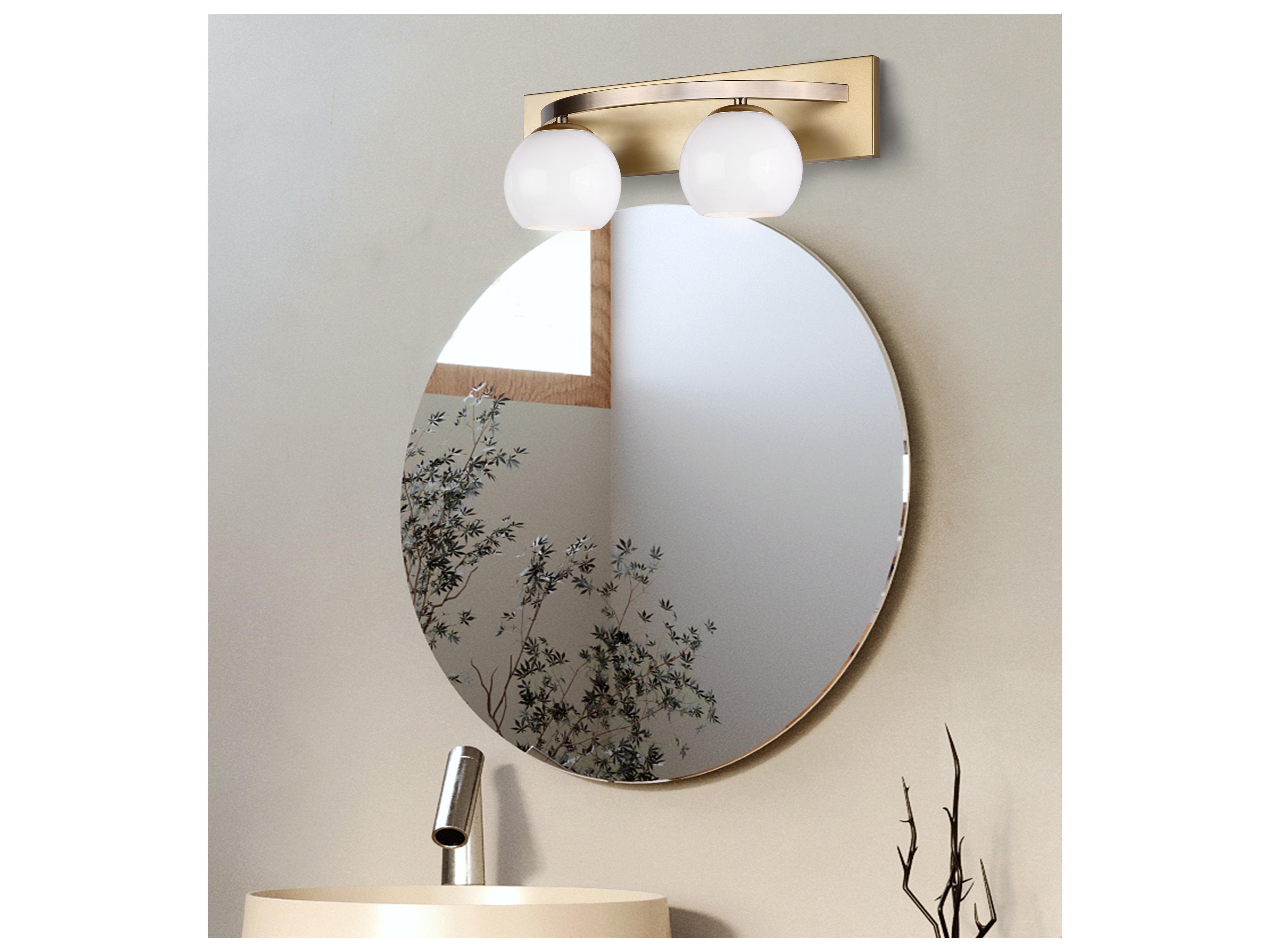 Canarm Monroe 2 -light Gold Vanity Light