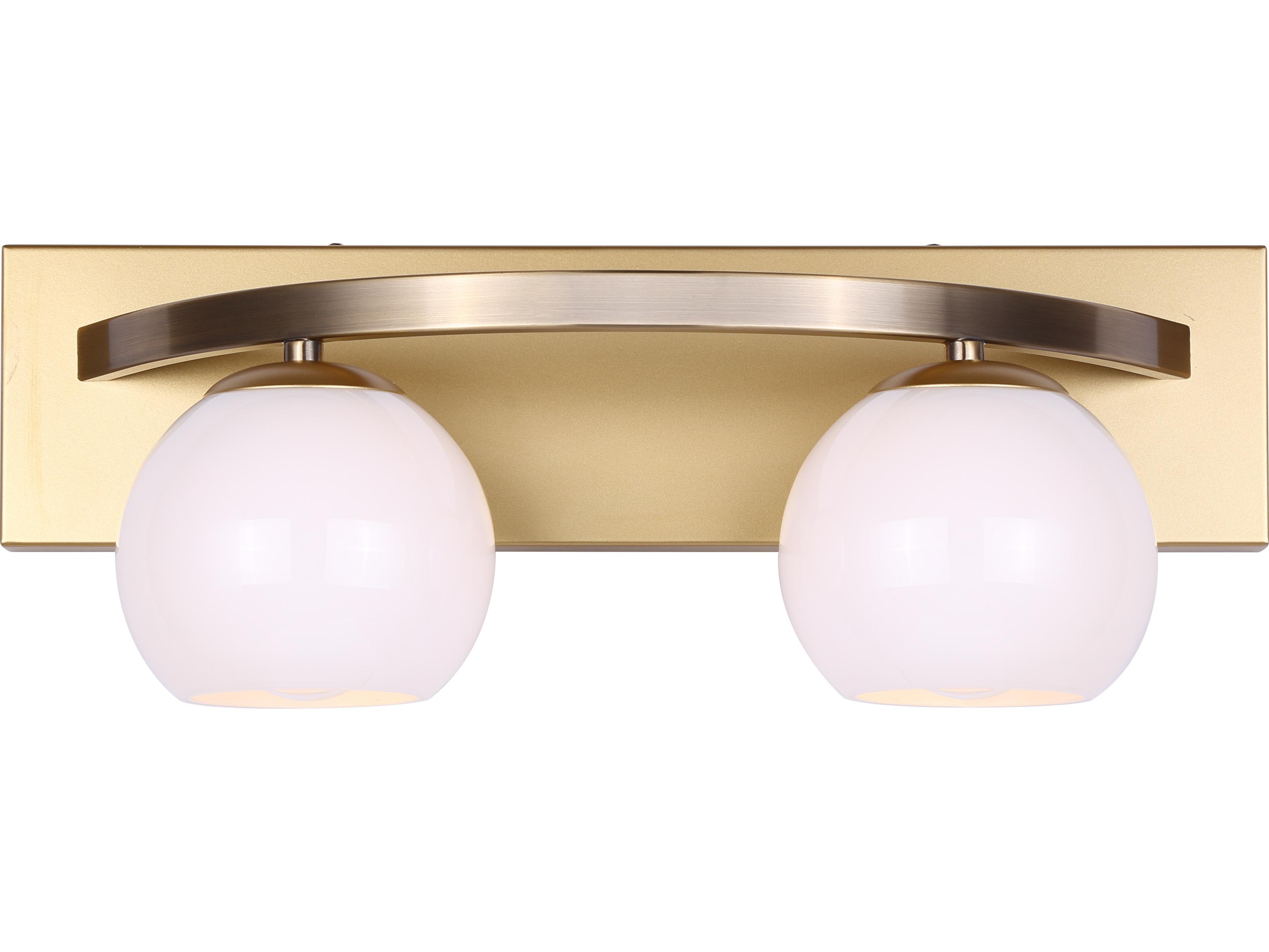 Canarm Monroe 2 -light Gold Vanity Light