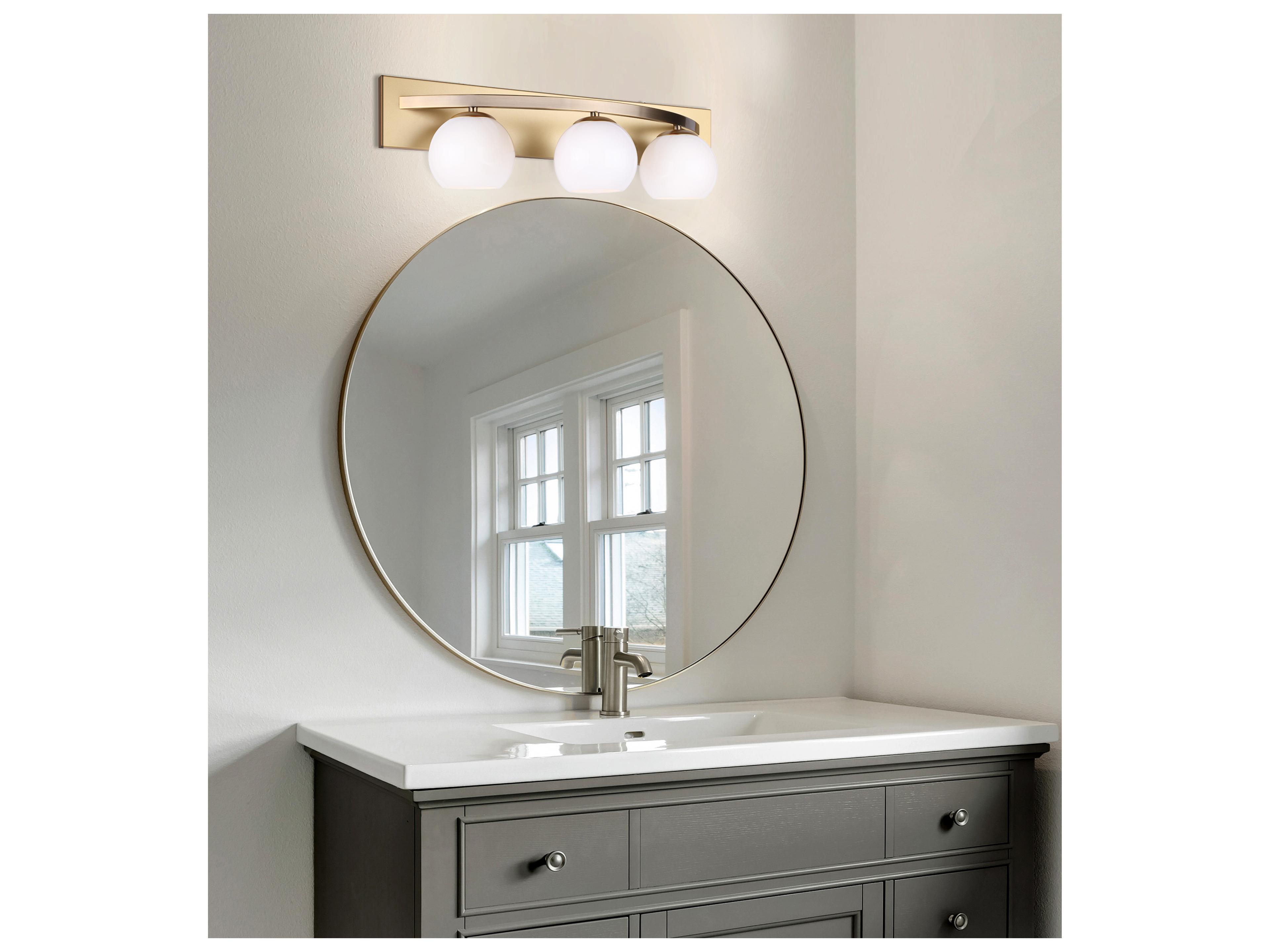 Canarm Monroe 3 -light Gold Vanity Light