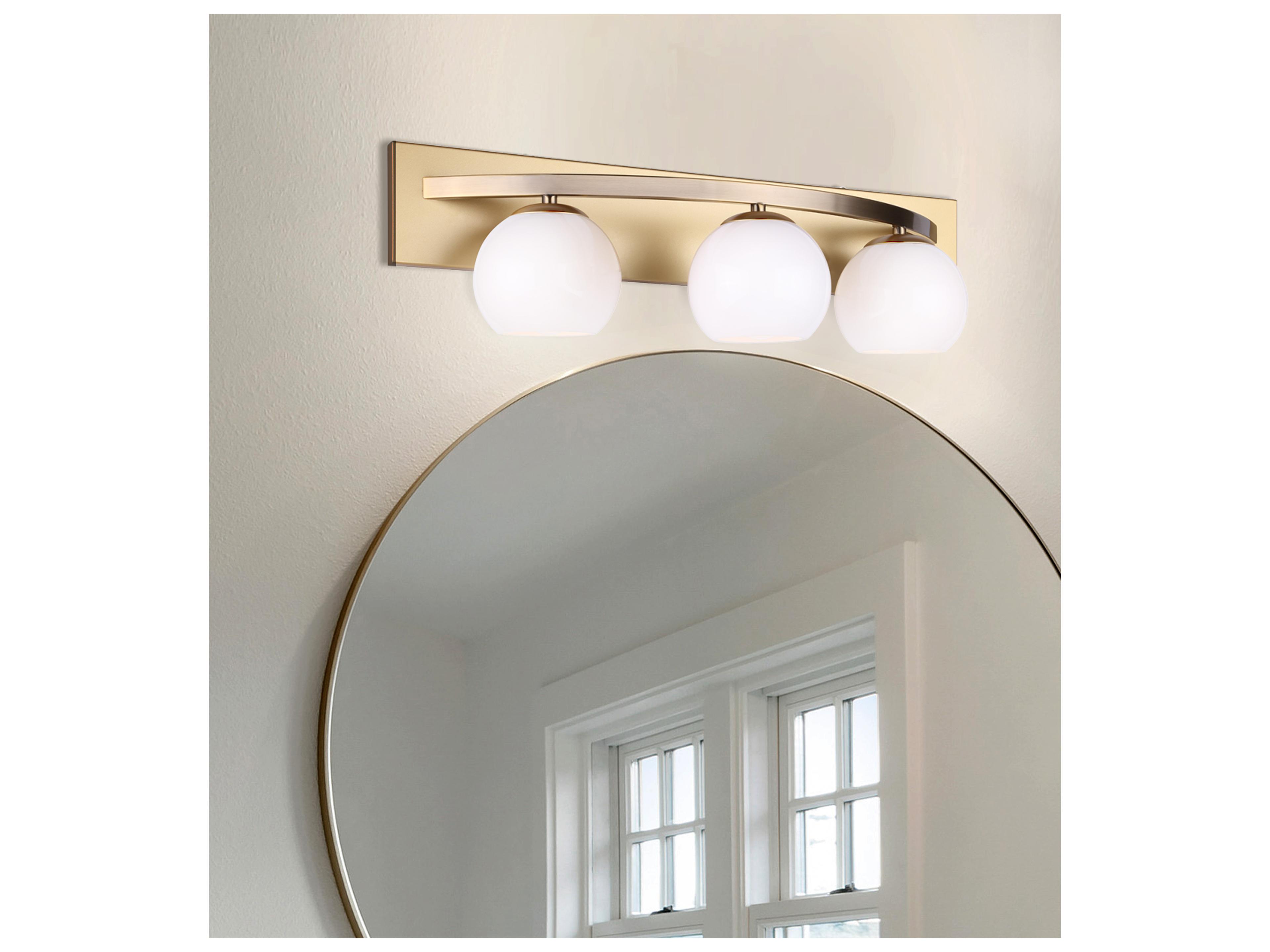 Canarm Monroe 3 -light Gold Vanity Light