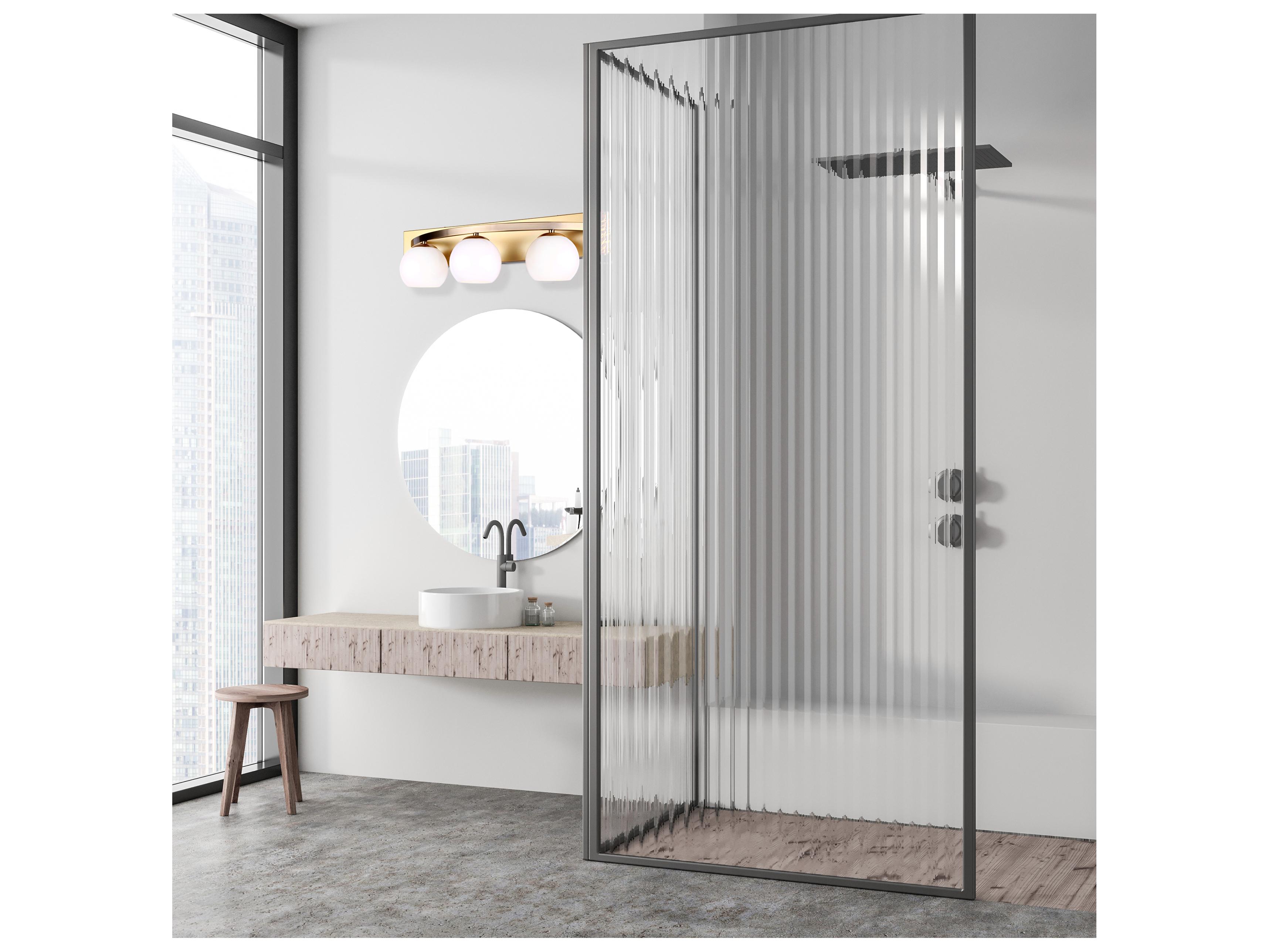 Canarm Monroe 3 -light Gold Vanity Light