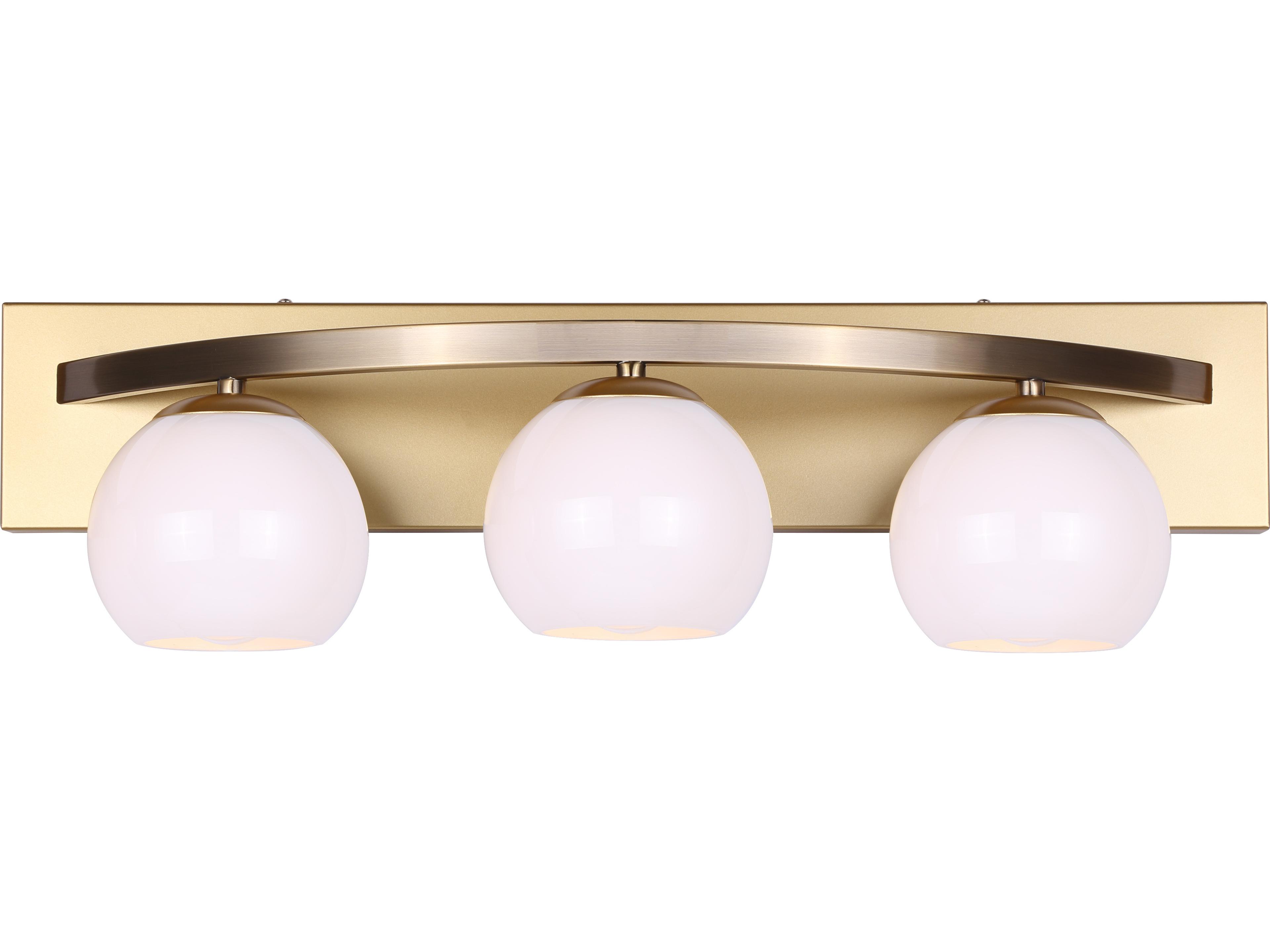 Canarm Monroe 3 -light Gold Vanity Light